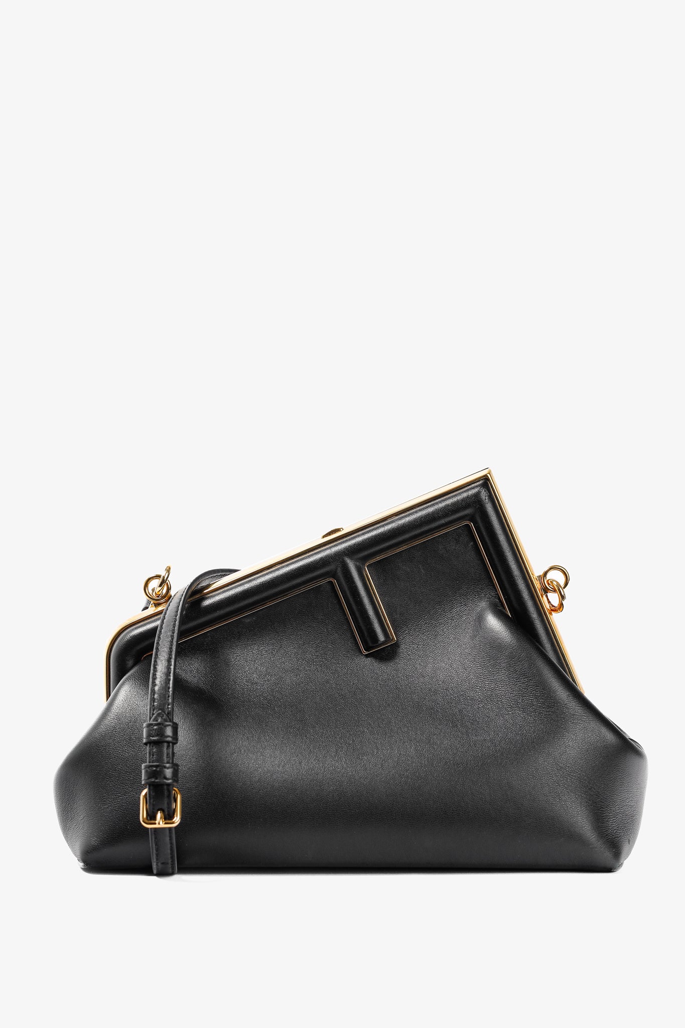 Fendi First Small Black Nappa Leather Bag