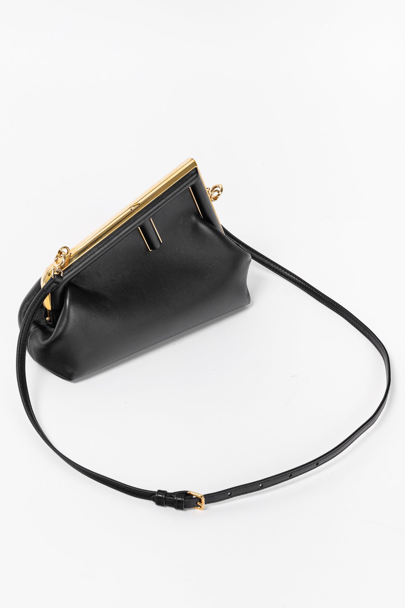 Fendi First Small Black Nappa Leather Bag