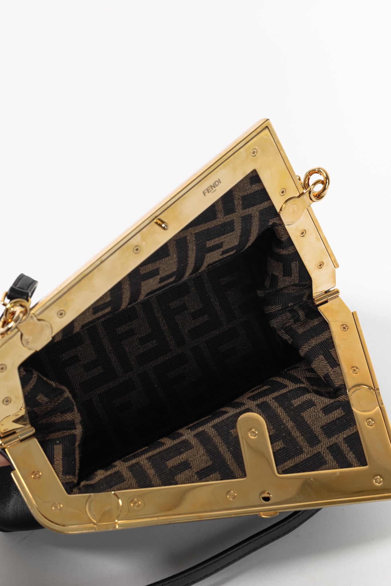 Fendi First Small Black Nappa Leather Bag