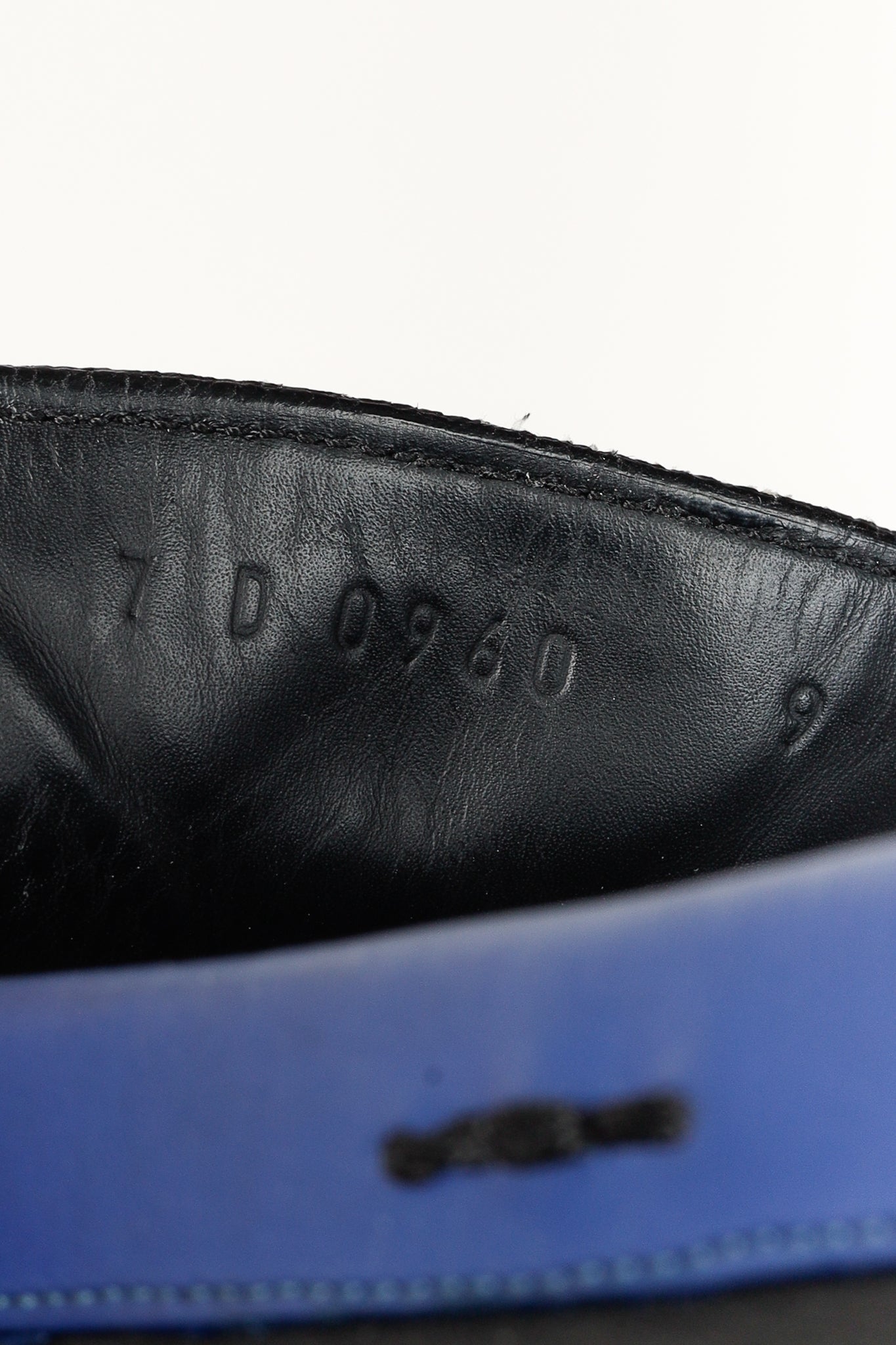 Fendi Monster Blue & Pony Hair Trim Driving Mocs Loafers in Black Leather