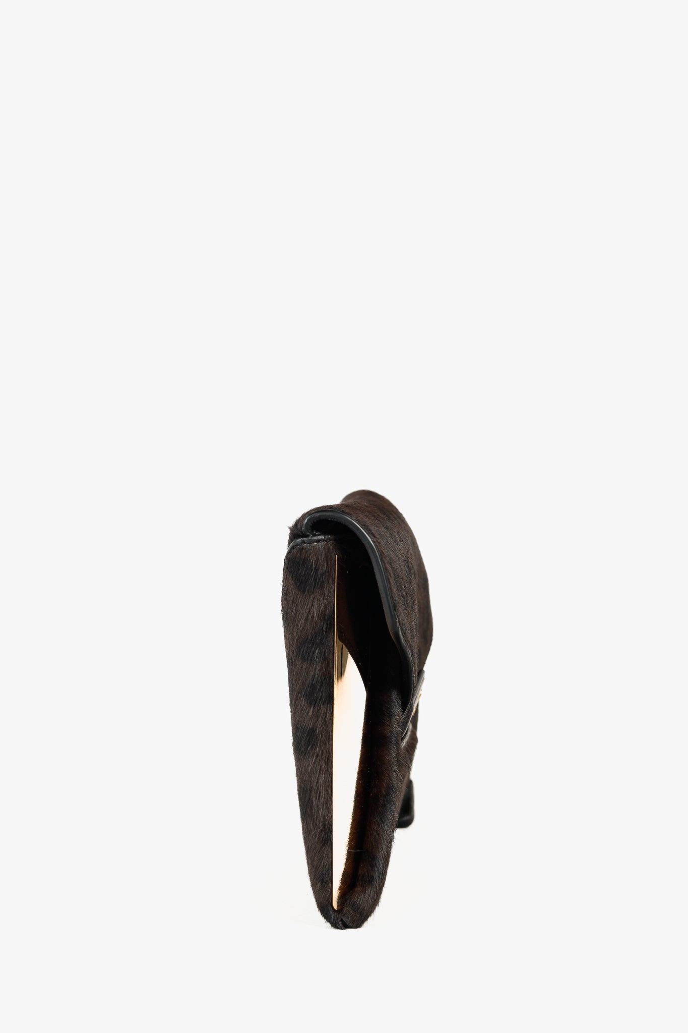 Givenchy Antigona Small Brown Leopard-Calf Hair Envelope Clutch