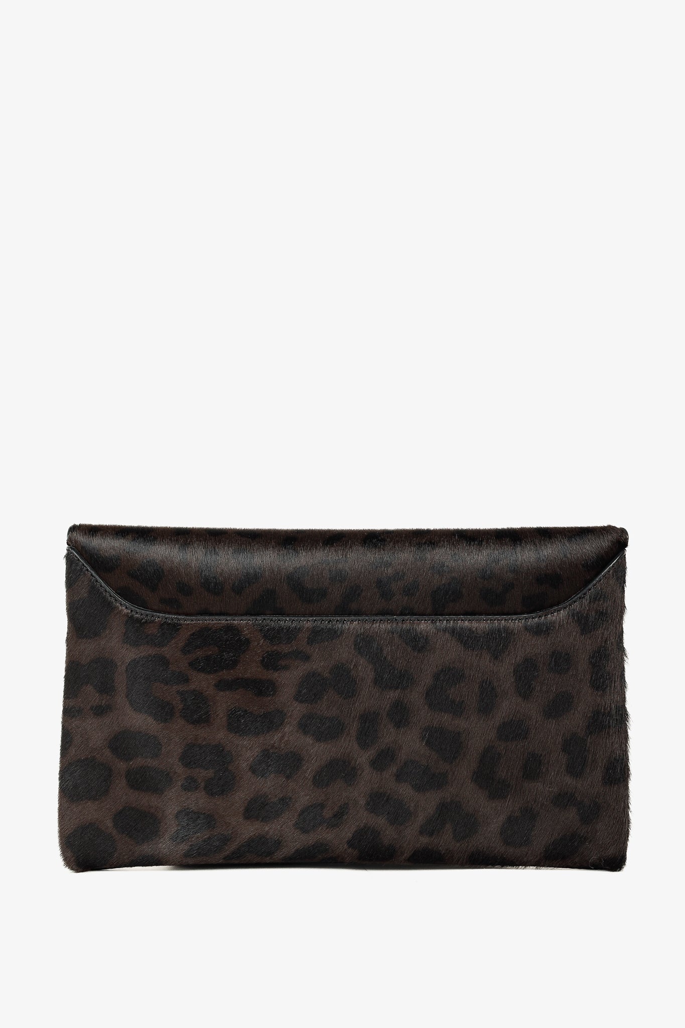 Givenchy Antigona Small Brown Leopard-Calf Hair Envelope Clutch