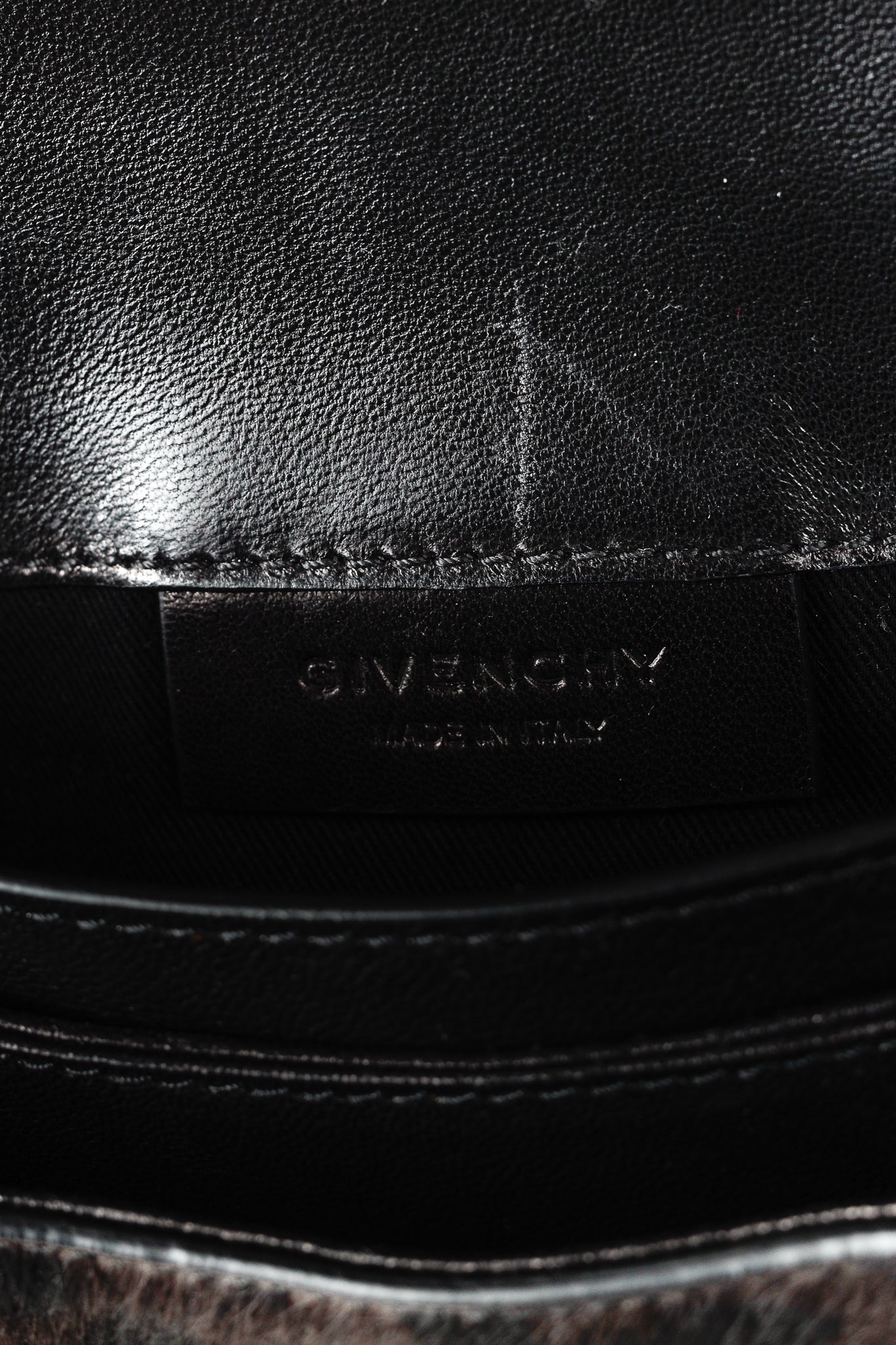 Givenchy Antigona Small Brown Leopard-Calf Hair Envelope Clutch
