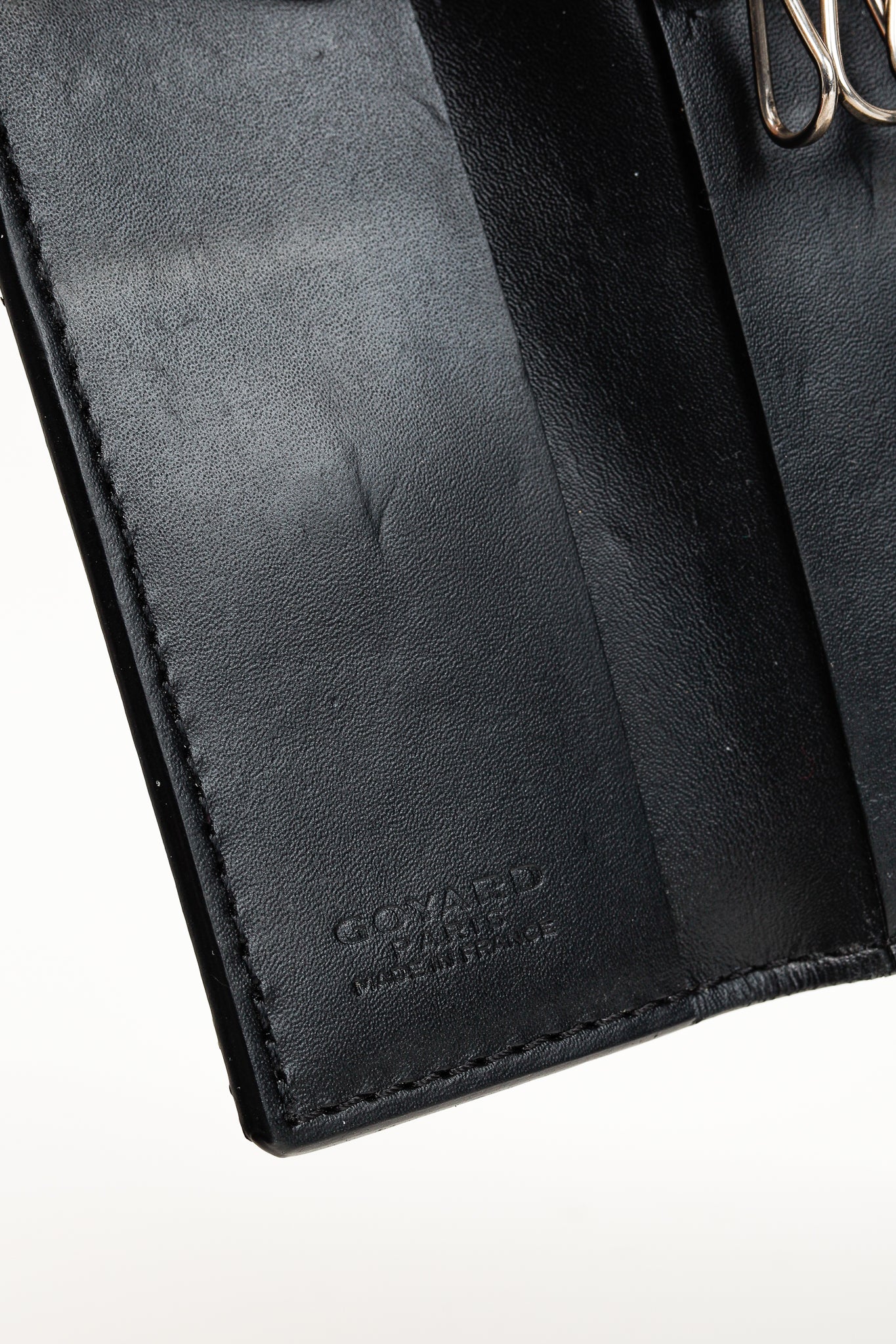 Goyard Saint-Michel Black Goyardine 6 Key Ring