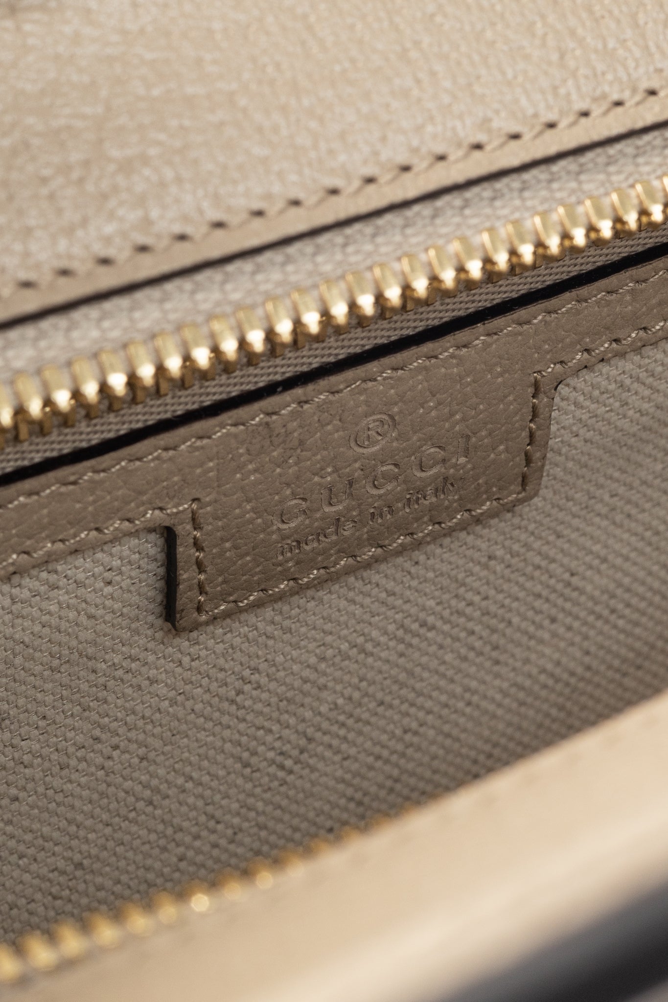 Gucci Small Ophidia Neutrals GG Supreme Canvas Tote Bag