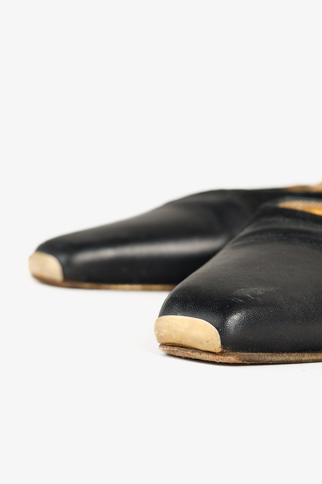 Gucci Tom Ford Era Black-Suede Pointed Toe Kitten Heels