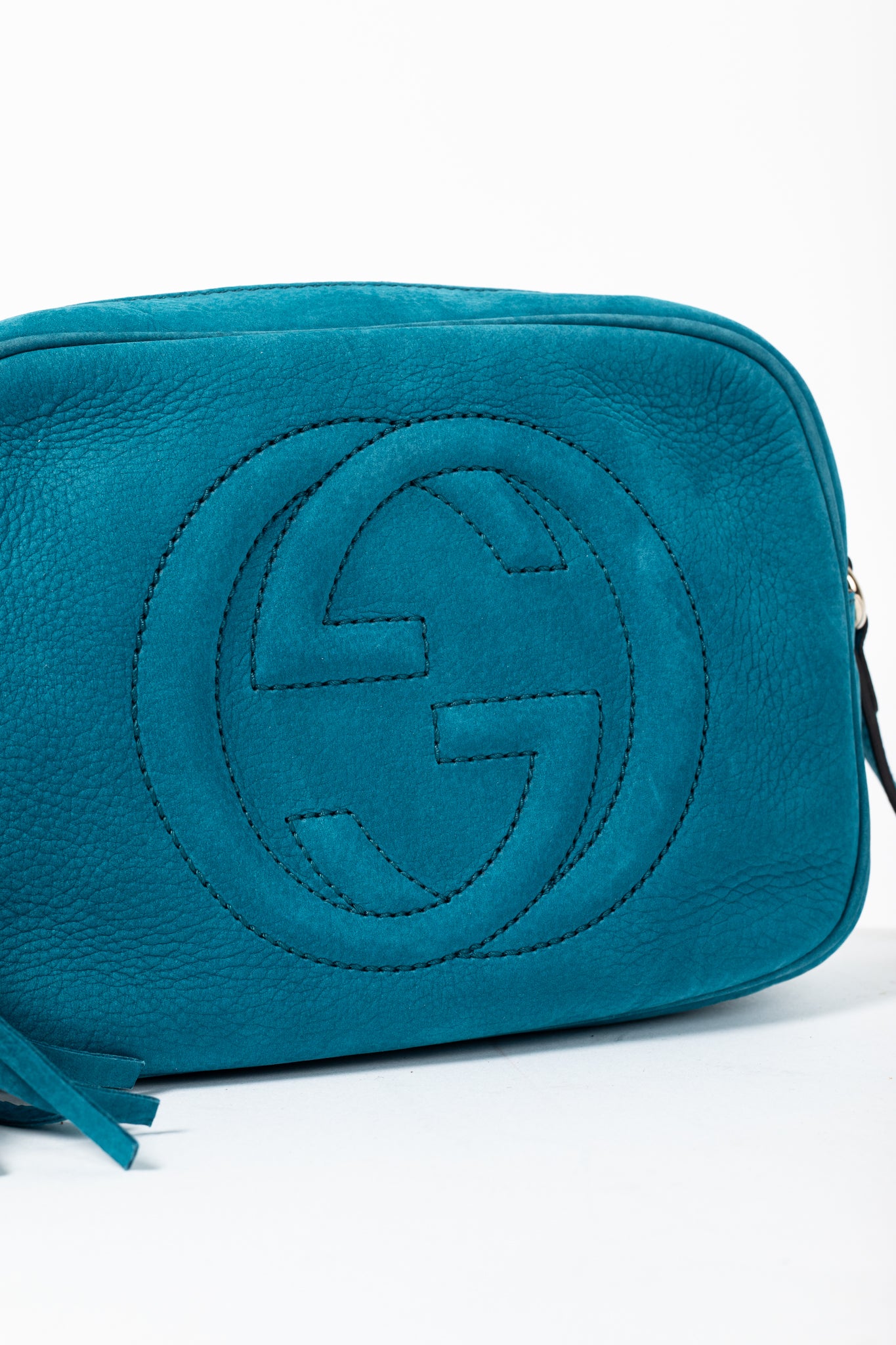Gucci Soho Disco Cobalt Blue Vitello Range Crossbody Bag