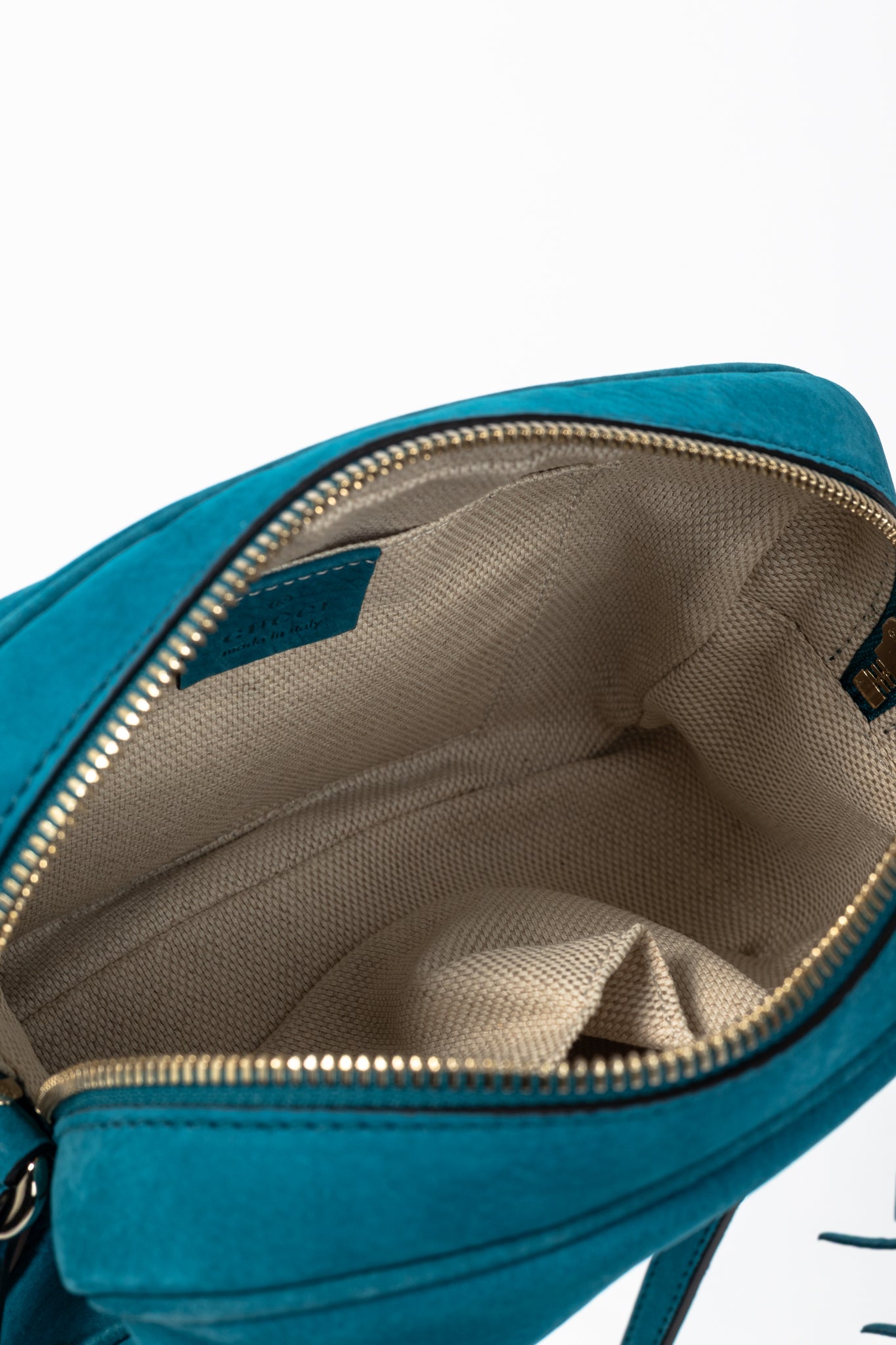 Gucci Soho Disco Cobalt Blue Vitello Range Crossbody Bag