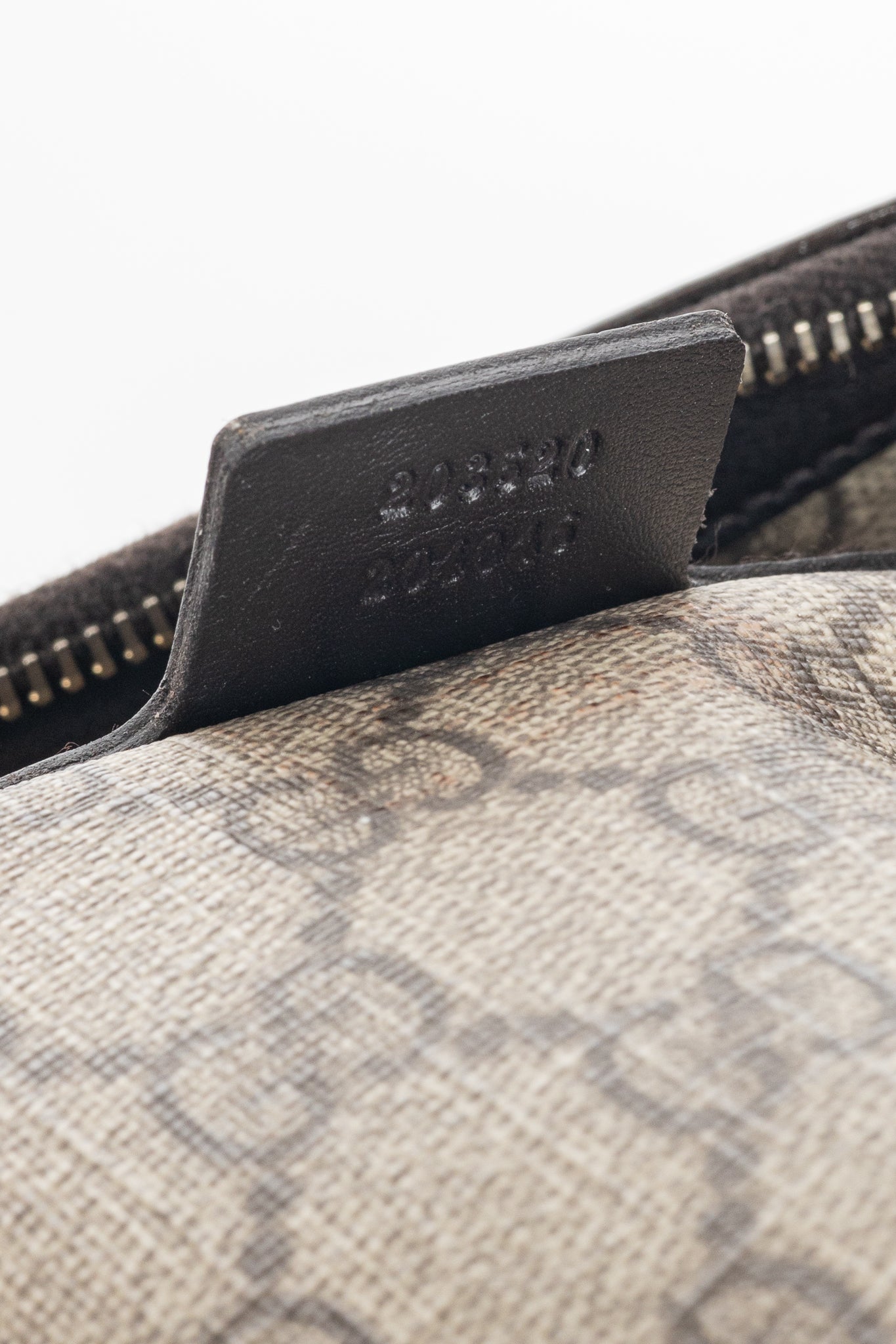 Gucci Beige Coated GG Canvas Patent-Trim Hobo