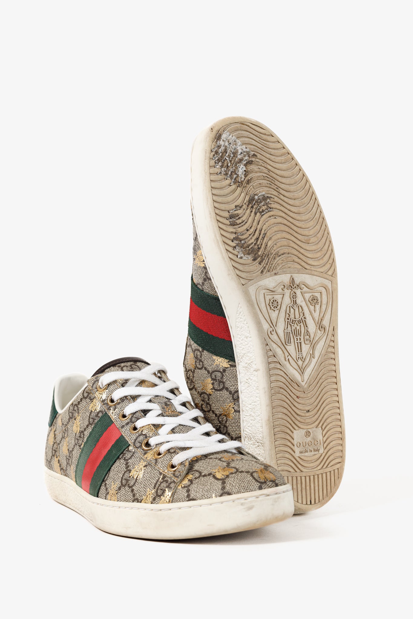 Gucci Ace GG Supreme Monogram Bee Sneakers