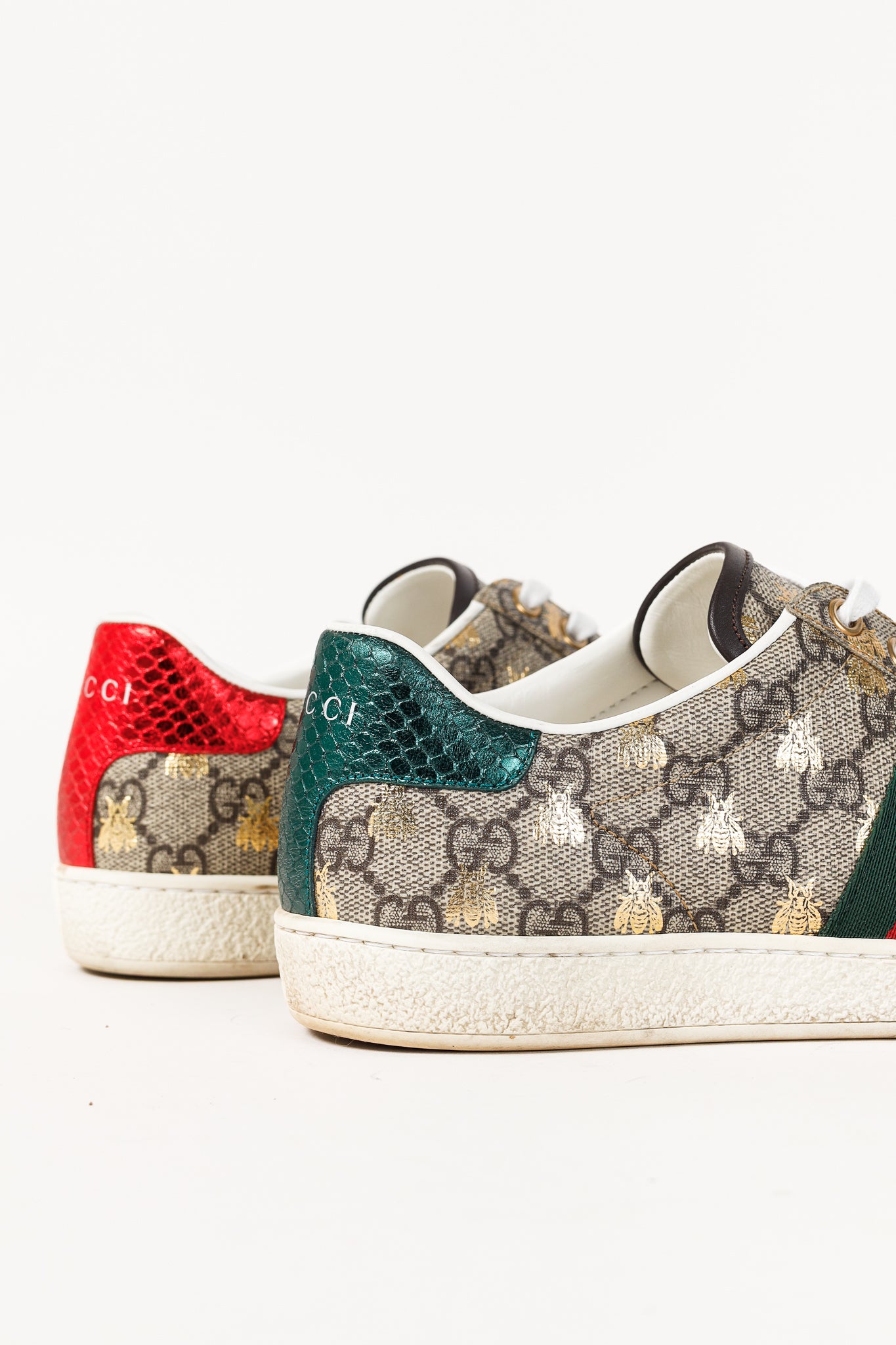 Gucci Ace GG Supreme Monogram Bee Sneakers