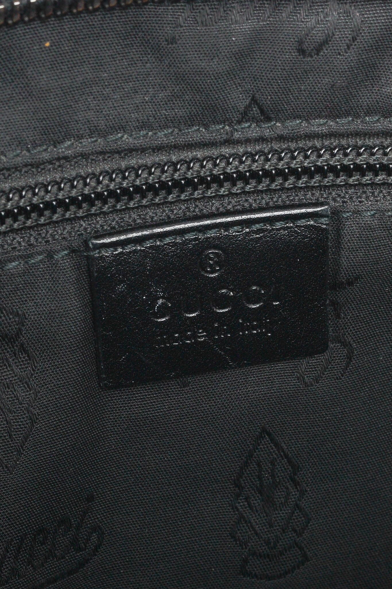 Gucci Black GG Imprime Coated Canvas Messenger Bag