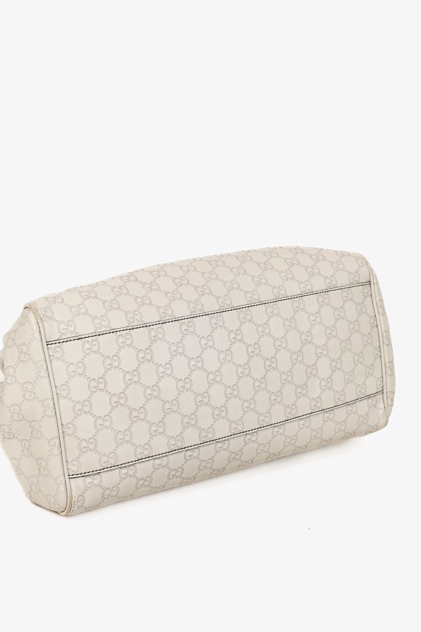 Gucci Medium Emily Off-White Guccissima Leather Shoulder Bag