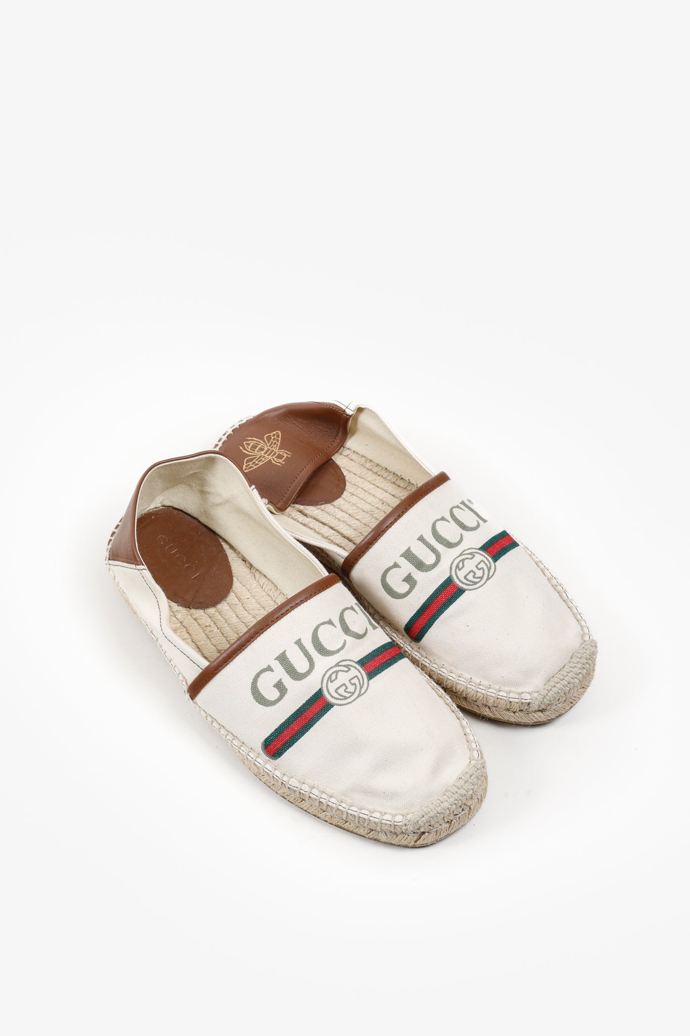 Gucci logo canvas espadrille on sale