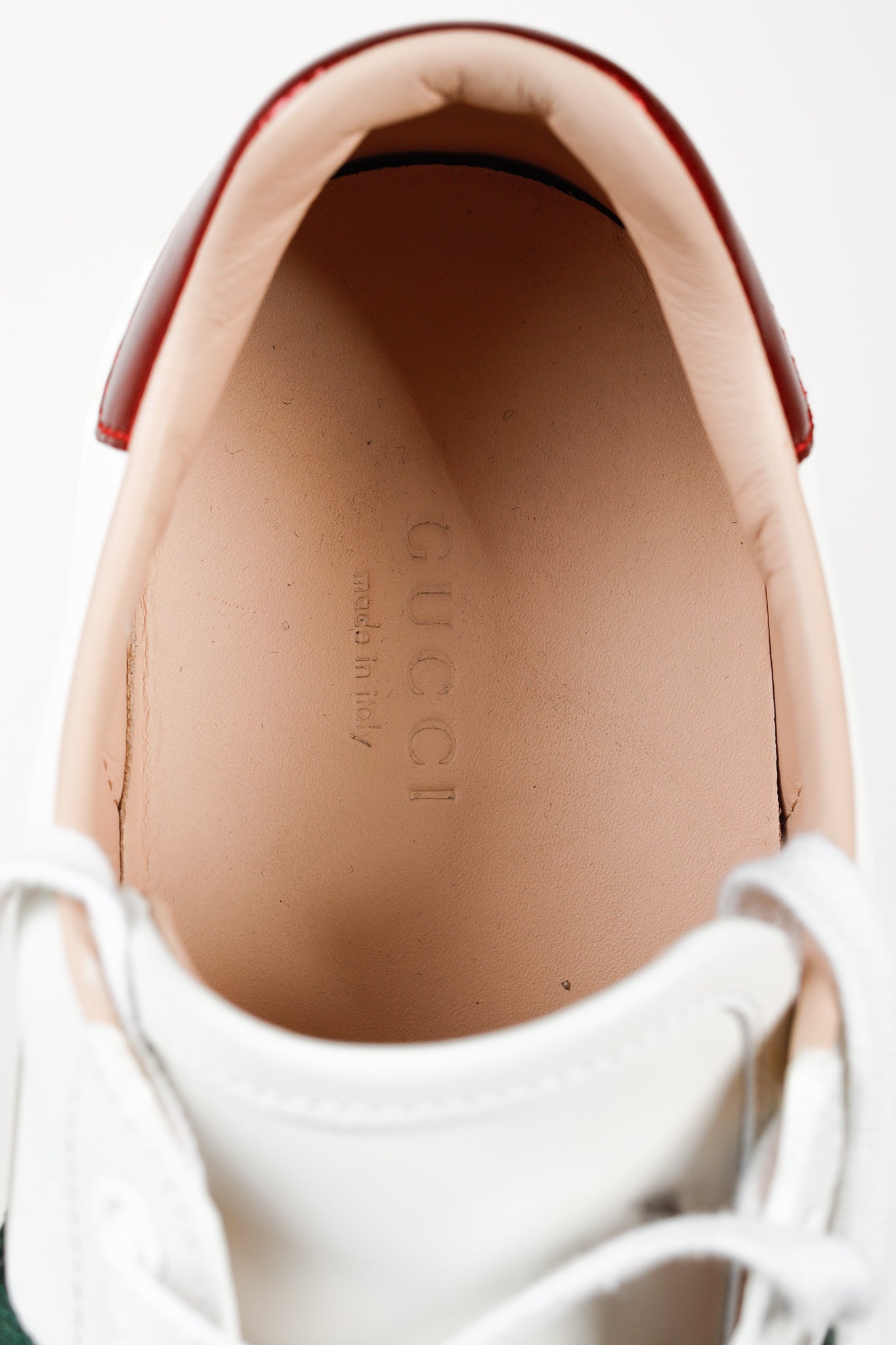 Gucci Ace White Leather Platform Sneakers