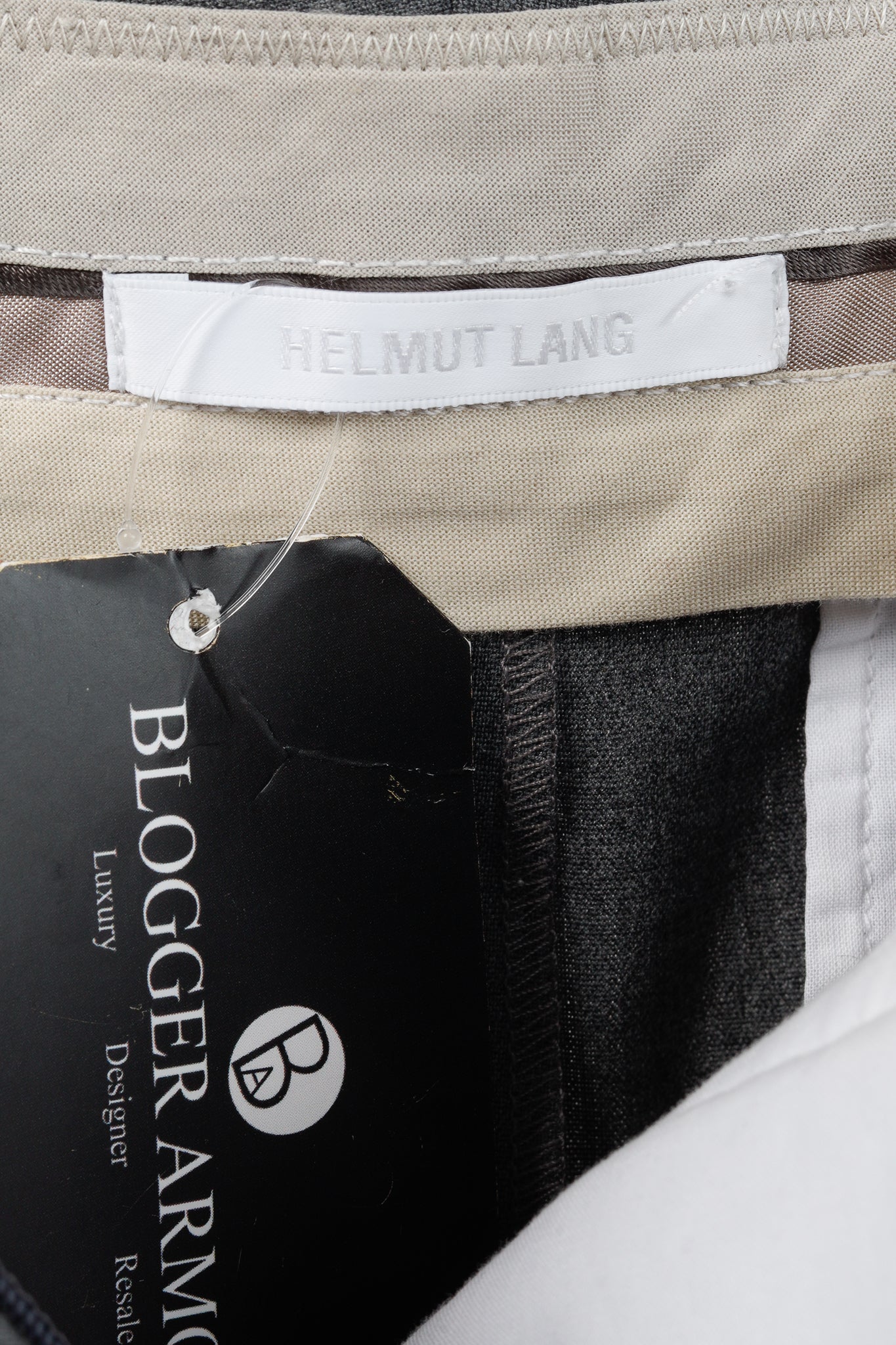 Helmut Lang AW/20 Light Grey Melange Tela Suiting Trouser Skirt