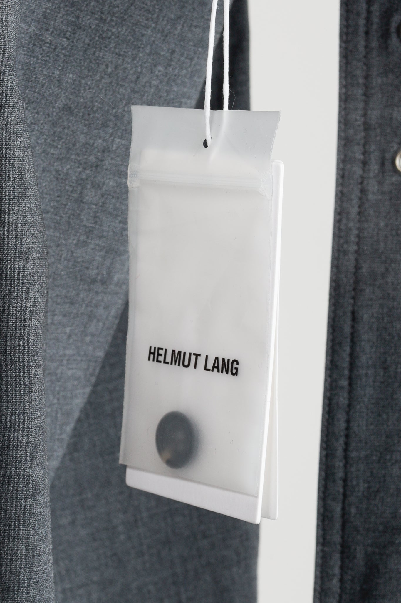 Helmut Lang AW/20 Light Grey Melange Tela Suiting Trouser Skirt