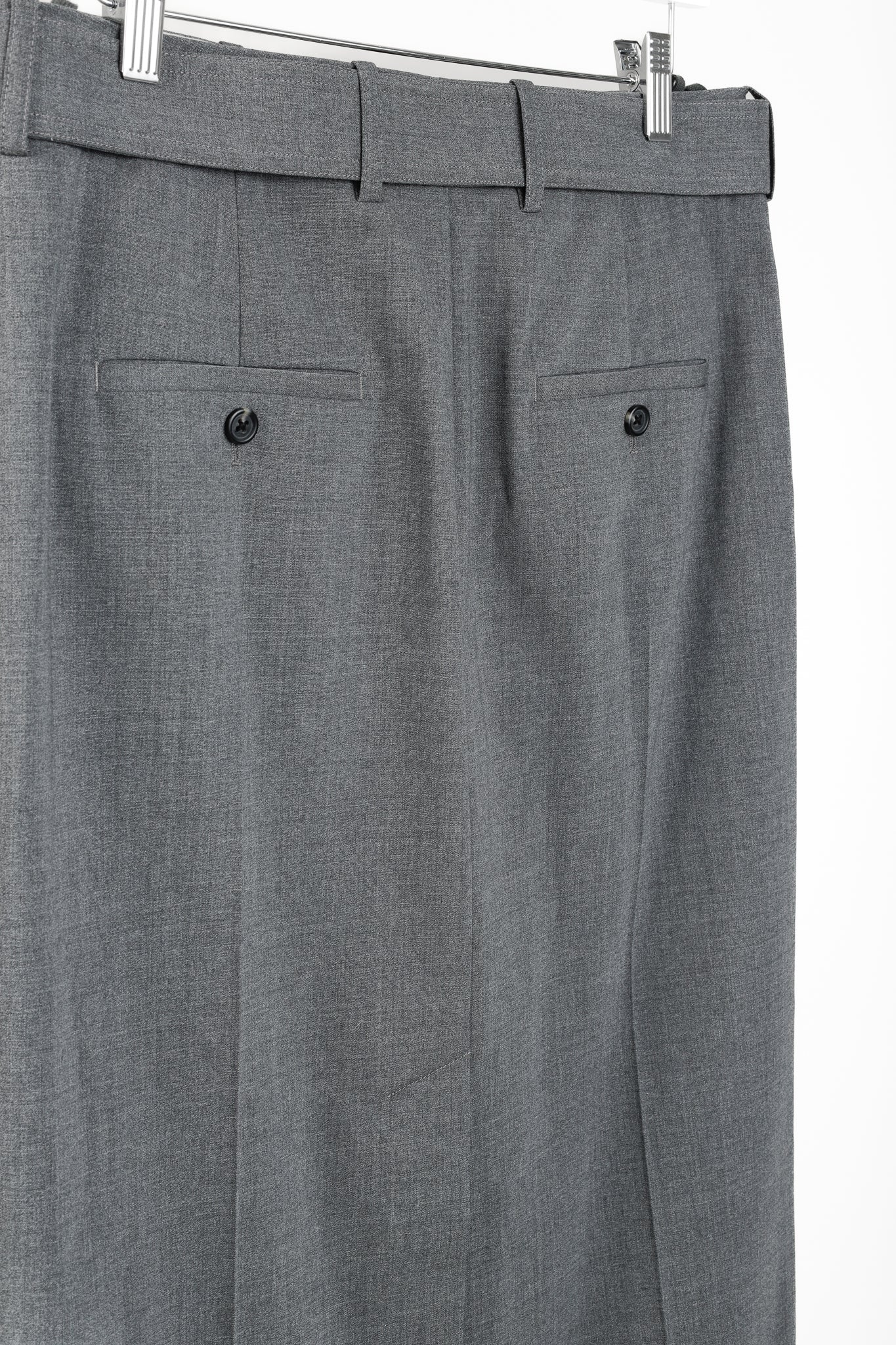 Helmut Lang AW/20 Light Grey Melange Tela Suiting Trouser Skirt