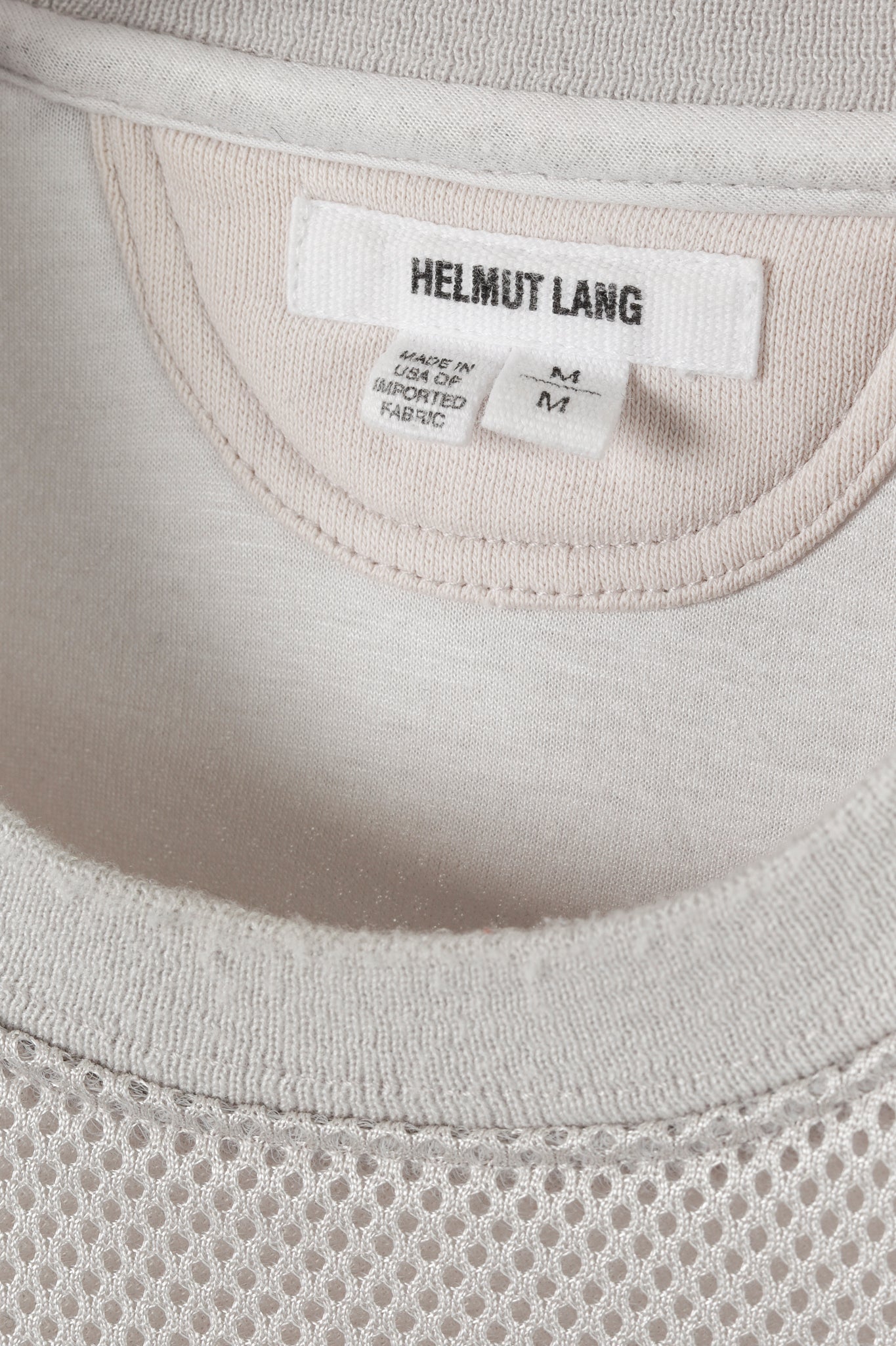 Helmut Lang SS/15 Fog Bonded Mesh Sweater