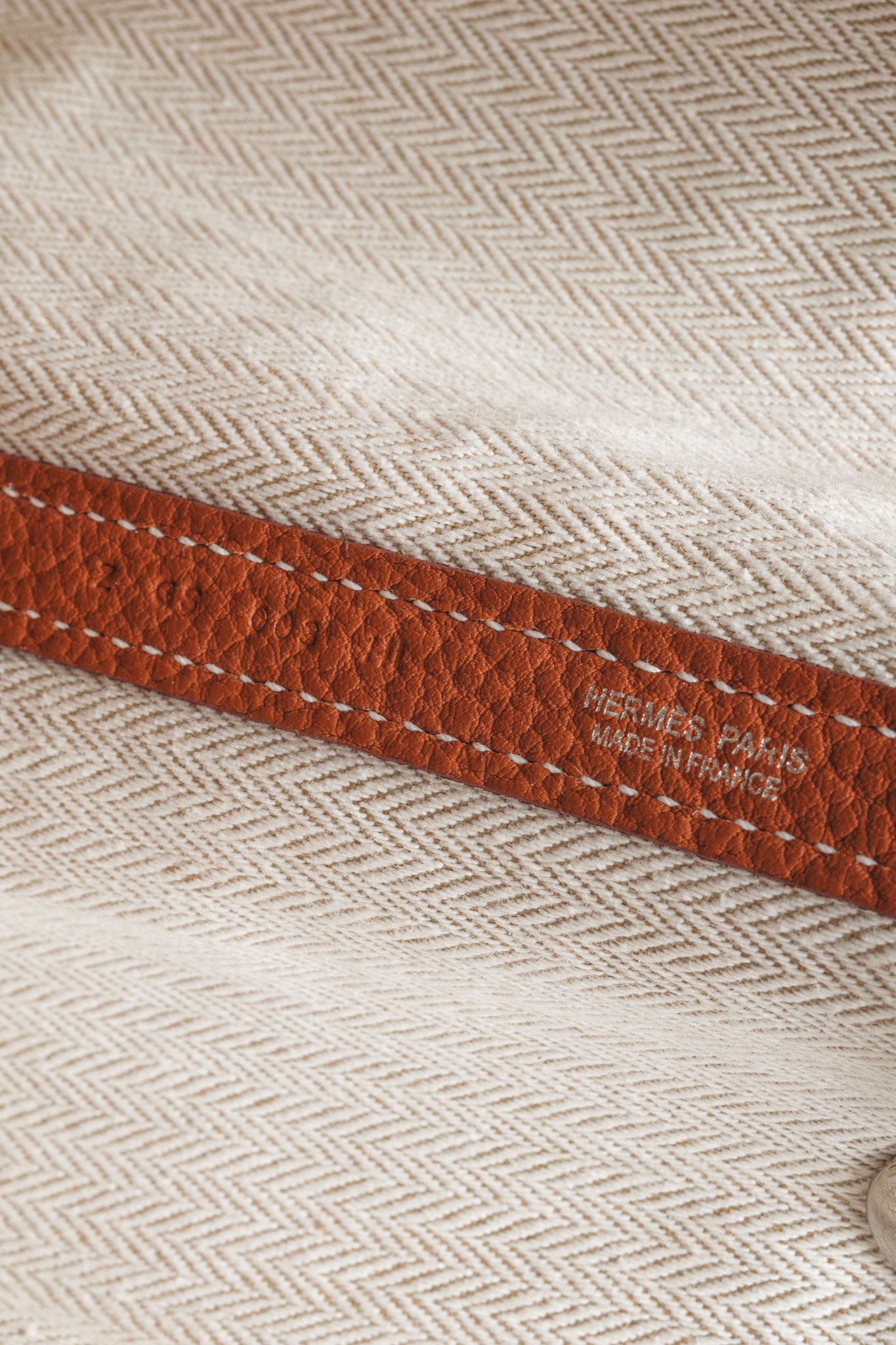 Hermes Gold Negonda Garden Party 36 Brown Leather Tote