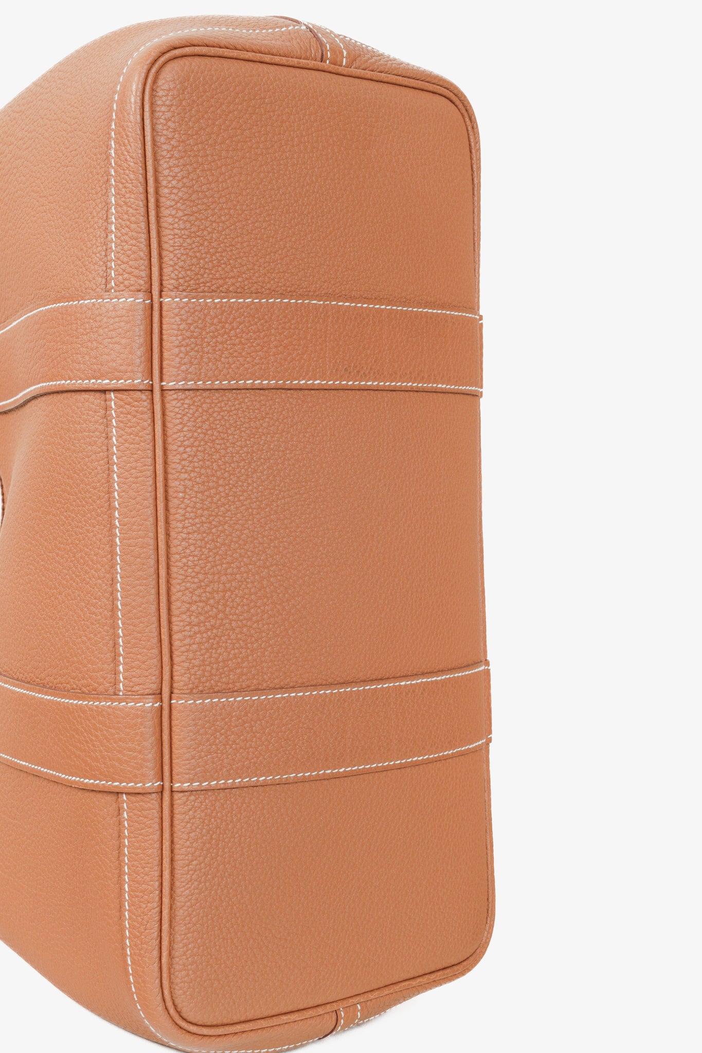 Hermes Gold Negonda Garden Party 36 Brown Leather Tote