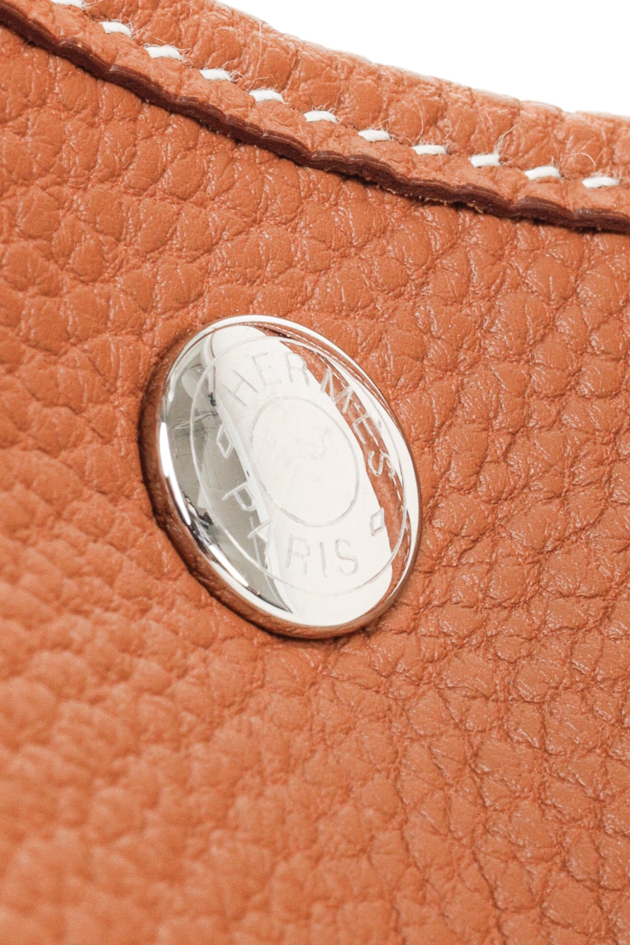 Hermes Gold Negonda Garden Party 36 Brown Leather Tote