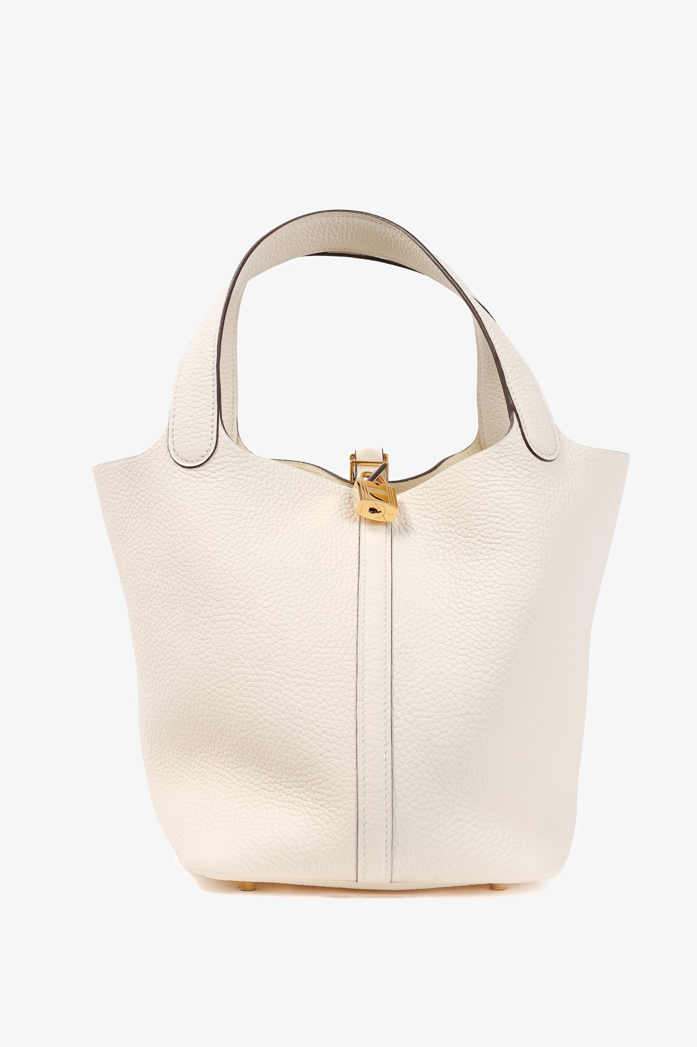 Hermes Picotin Lock 22 Nata Taurillon Clemence Leather Tote