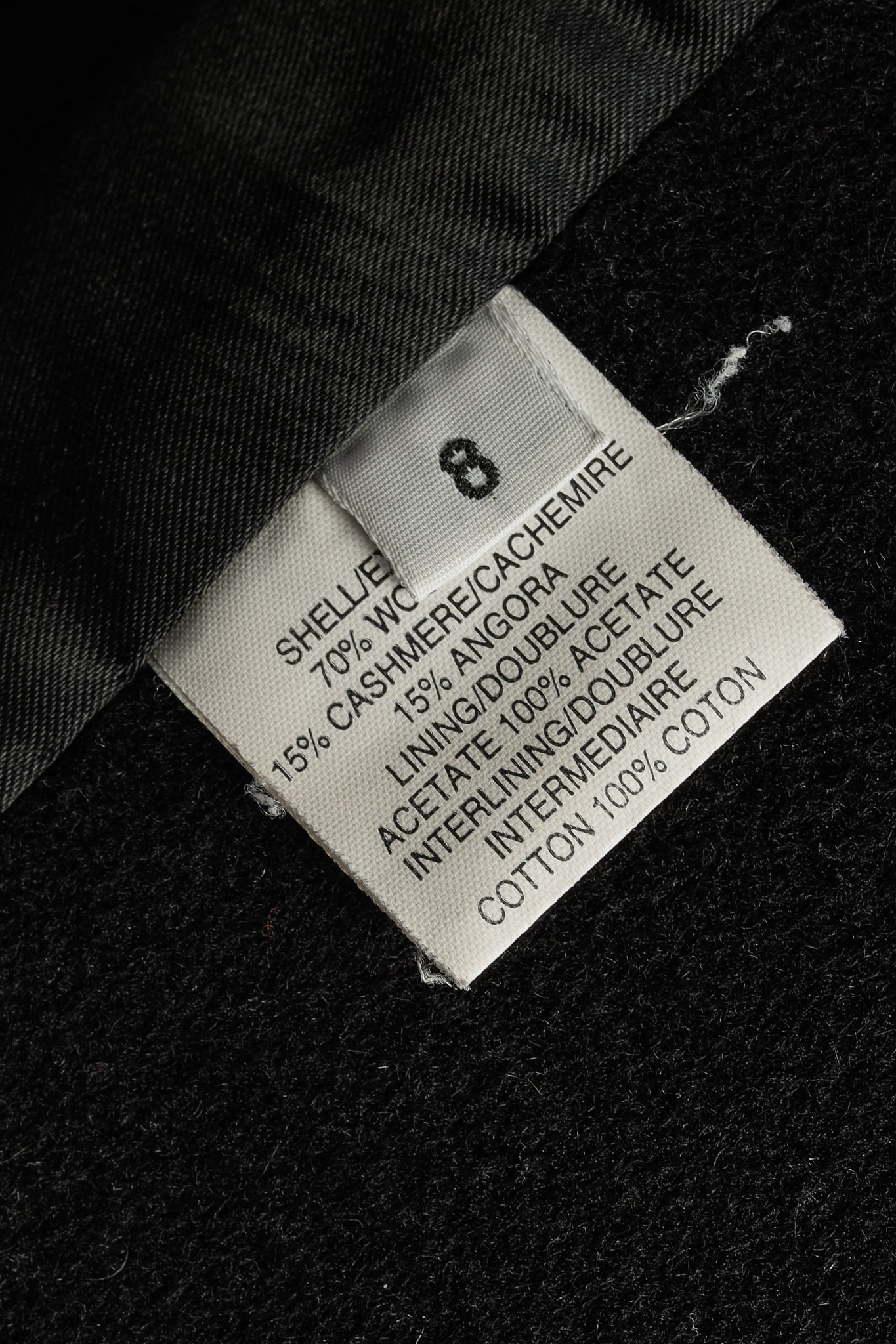 Holt Renfrew Black Wool Fur-Collar Belted Maxi Coat