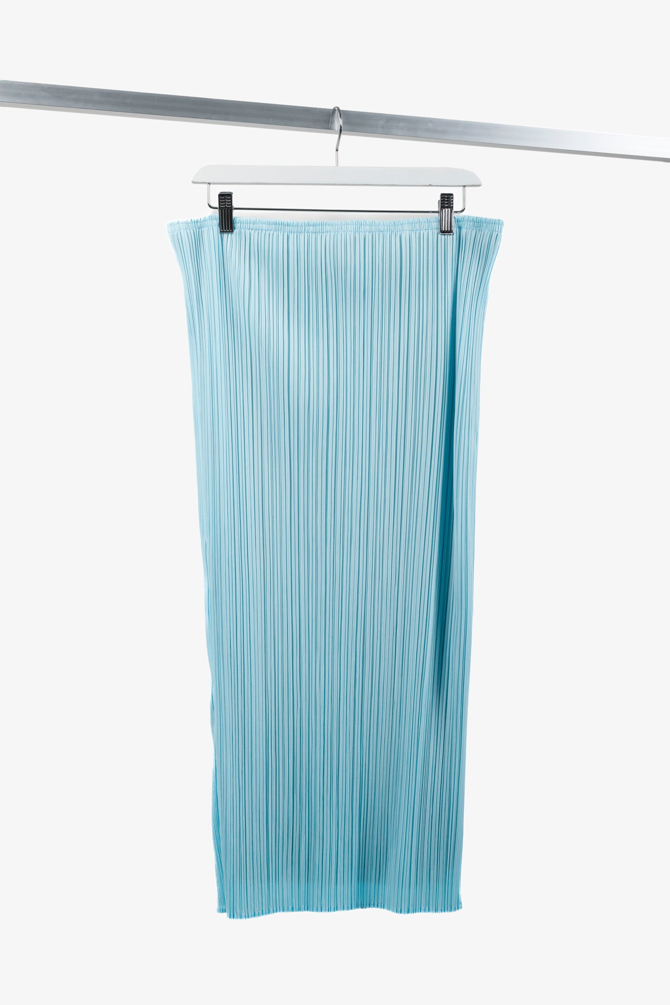 Issey Miyake Light Blue Pleated Skirt