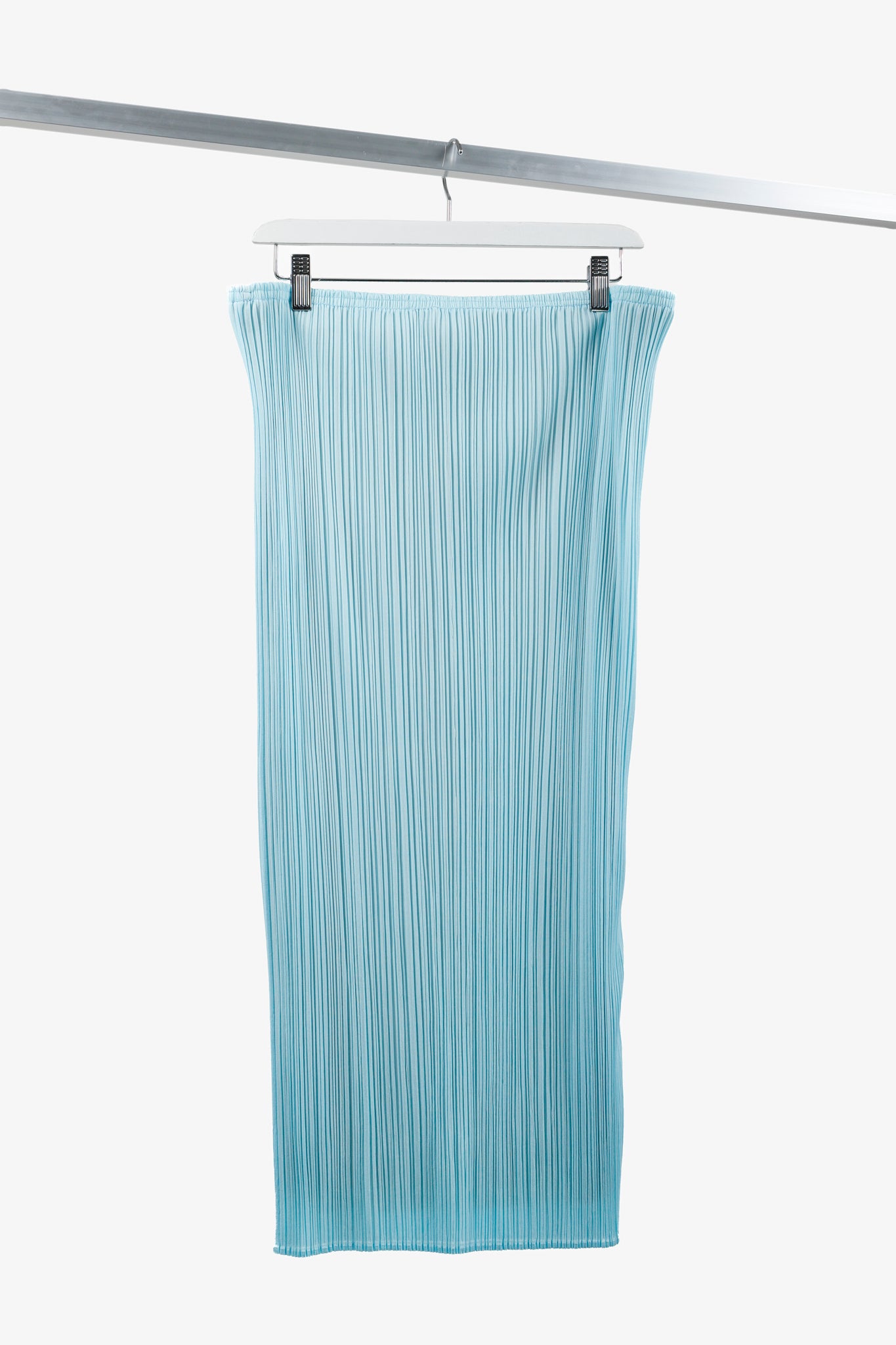 Issey Miyake Light Blue Pleated Skirt