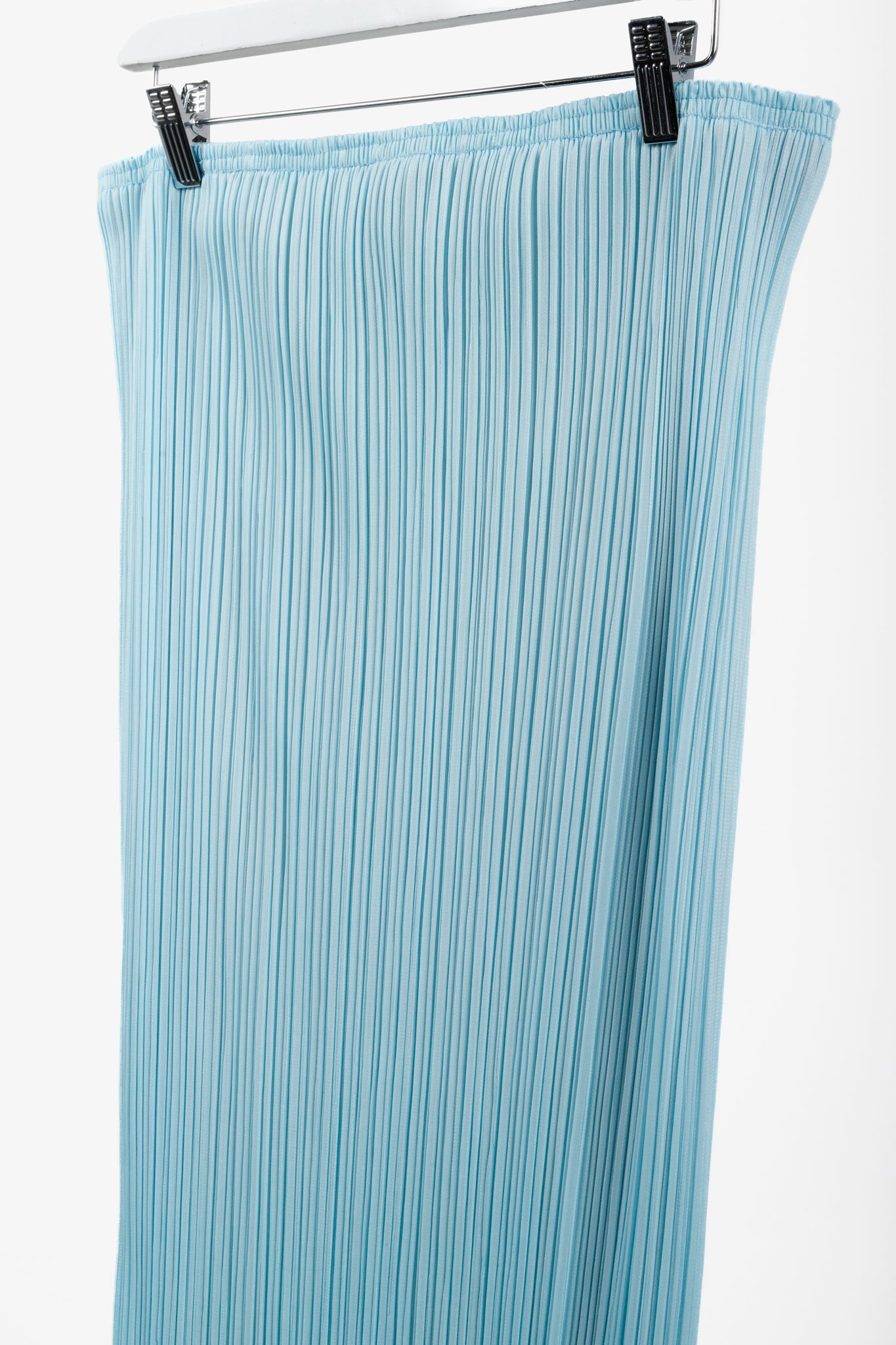 Issey Miyake Light Blue Pleated Skirt