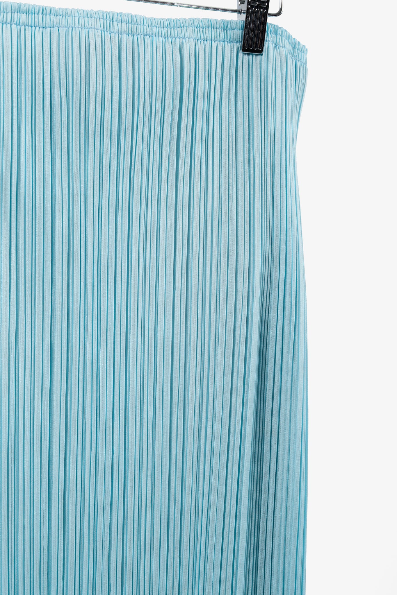 Issey Miyake Light Blue Pleated Skirt