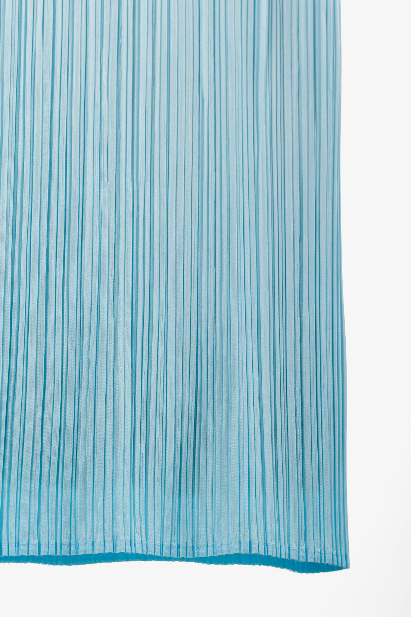 Issey Miyake Light Blue Pleated Skirt