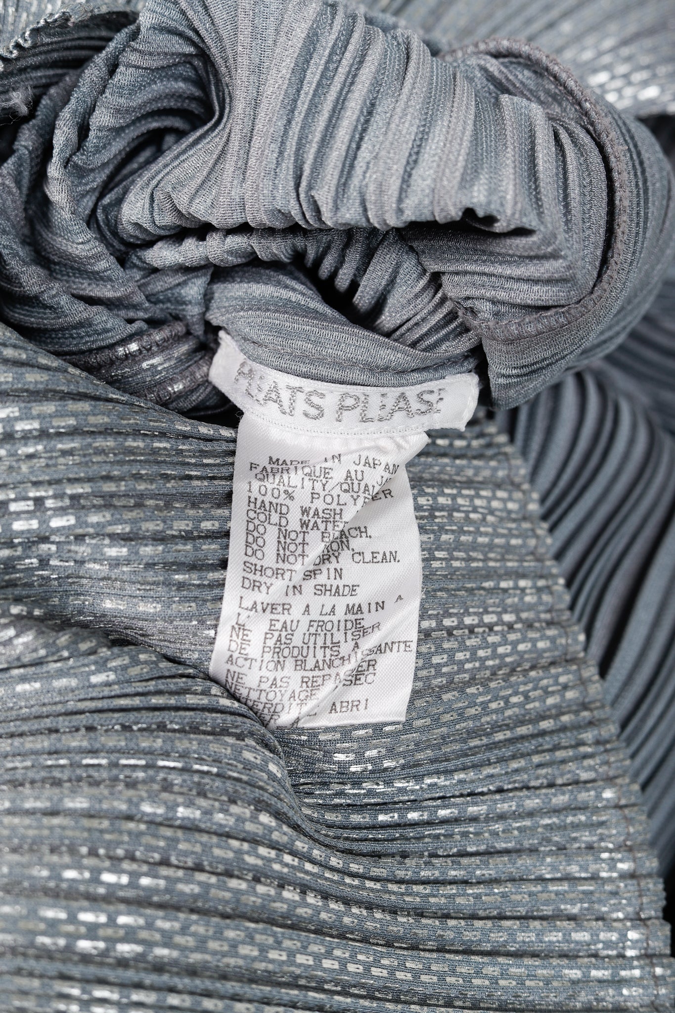 Issey Miyake Pleats Please Rare Archival Metallic Silver Maxi Dress
