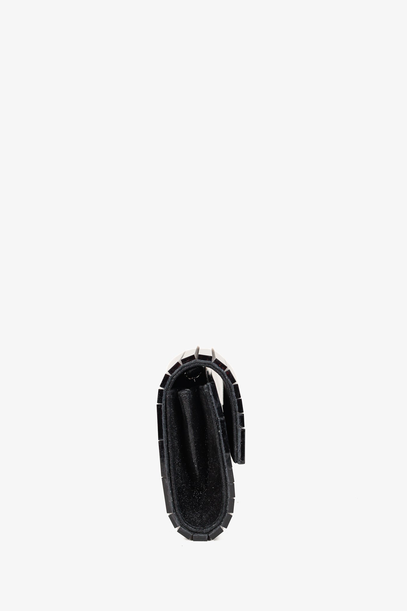 Jimmy Choo Sweetie Glitter Lucite Clutch in Black Champagne