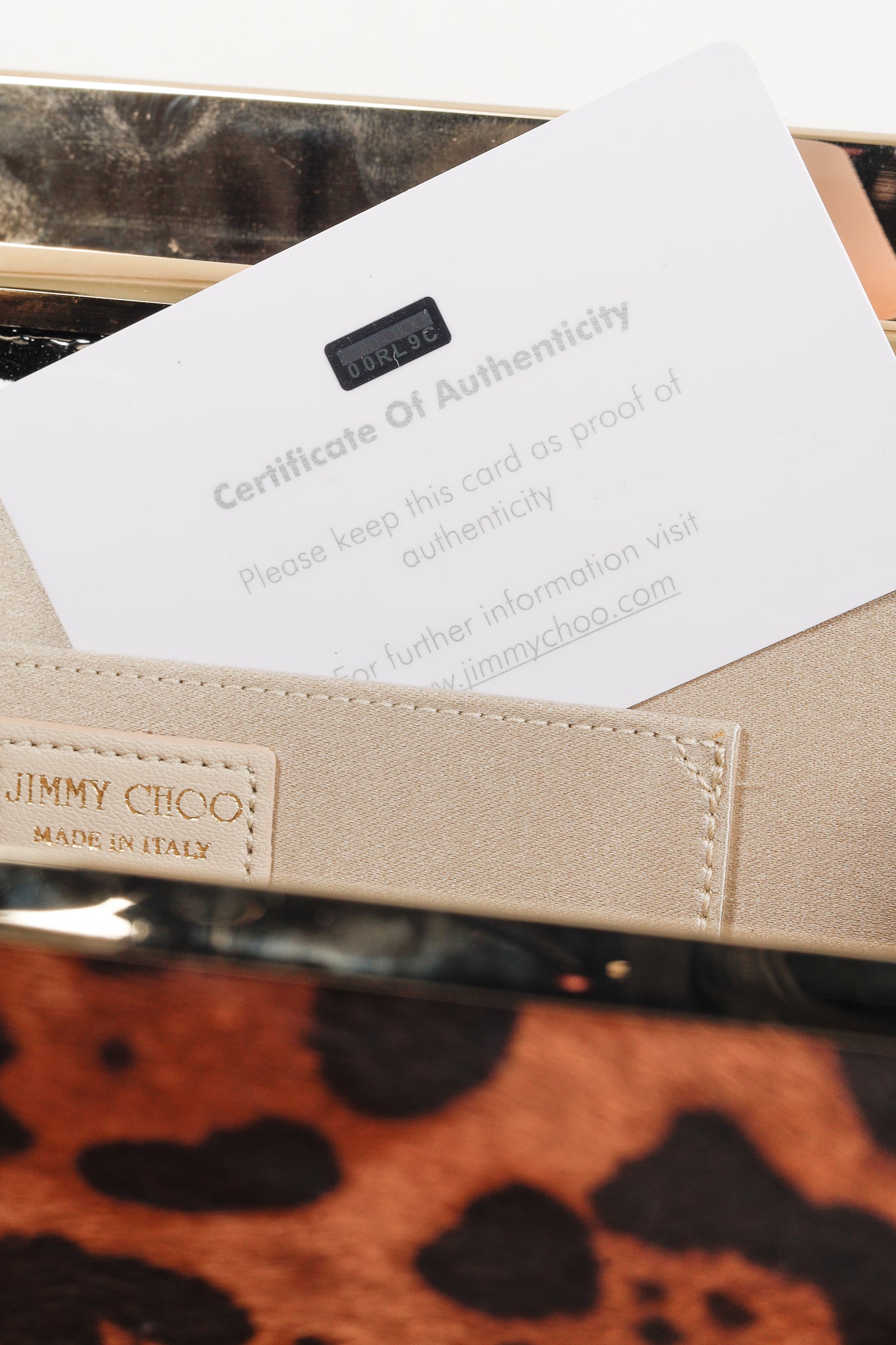 Jimmy Choo Cayla Leopard Pony Hair Enamel-Top Clutch