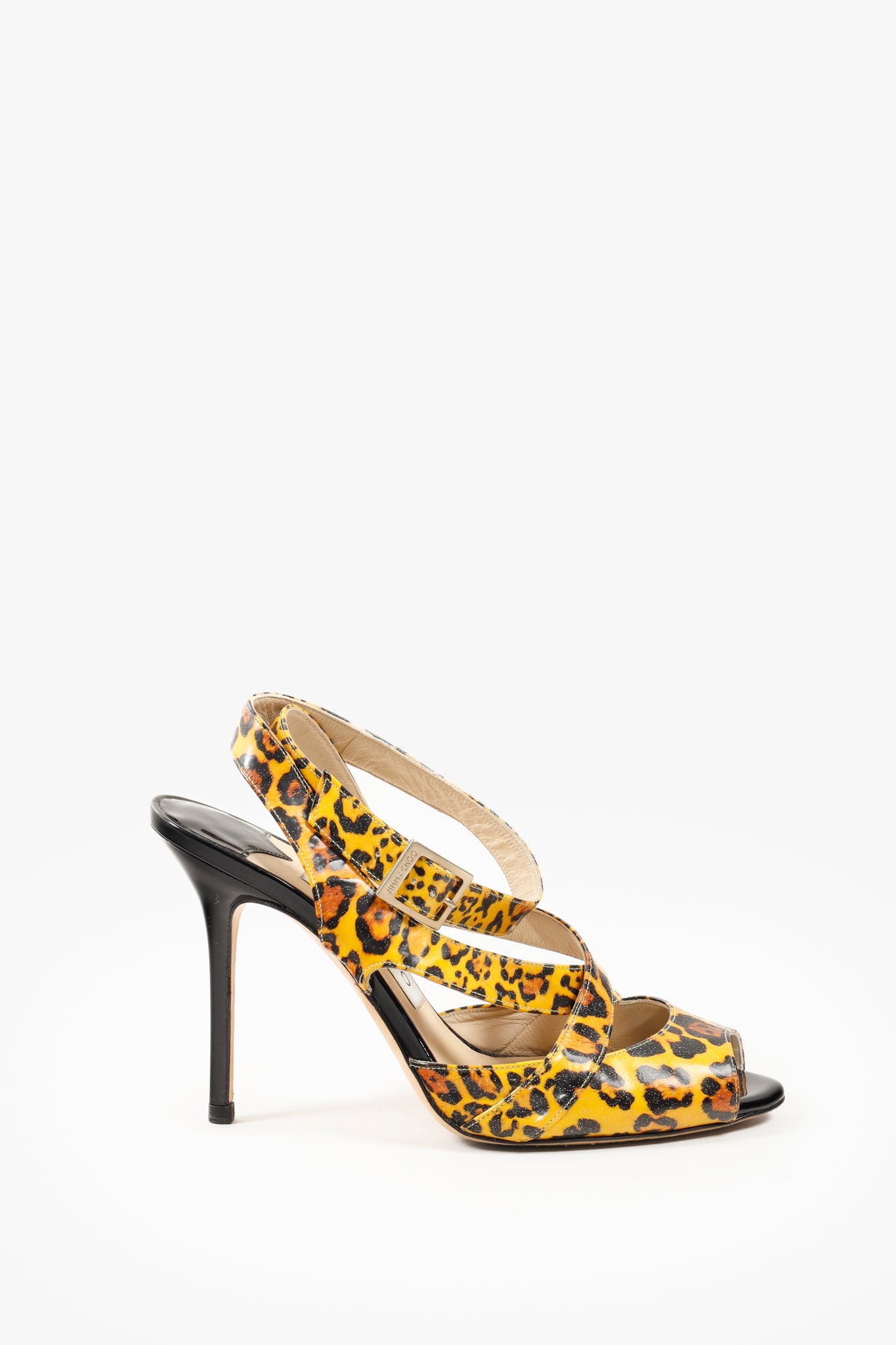 Jimmy Choo Multicolor Patent Leopard Animal Print Heels