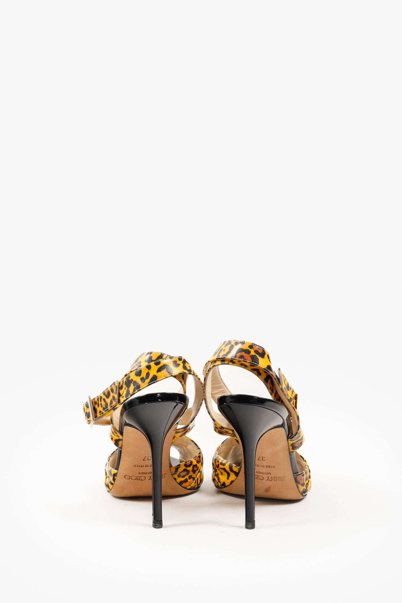 Jimmy Choo Multicolor Patent Leopard Animal Print Heels