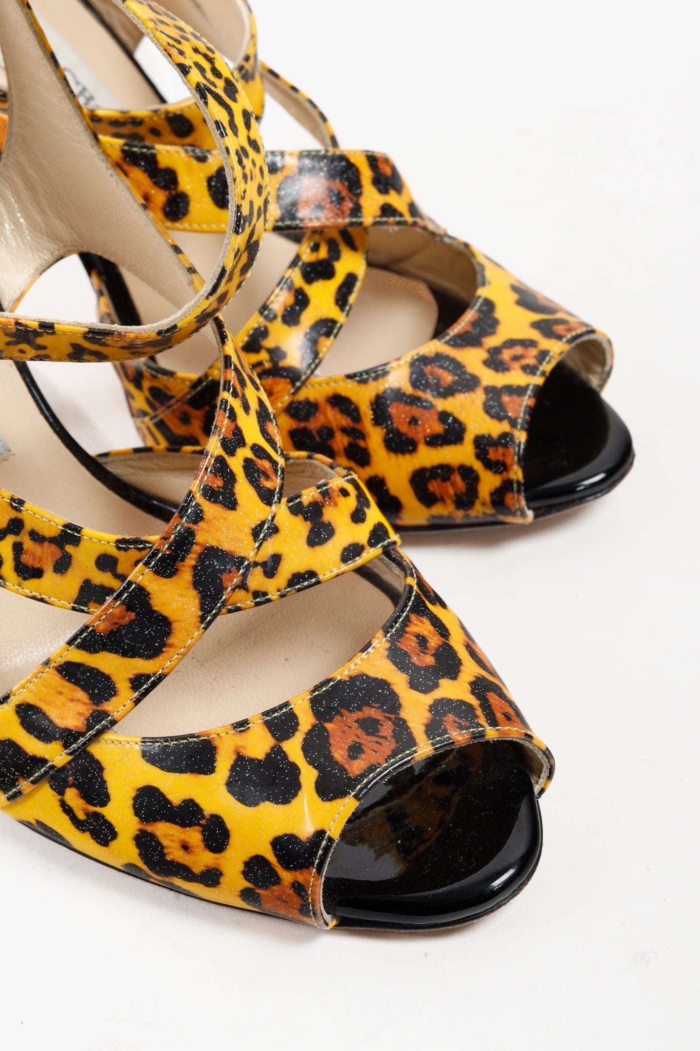 Jimmy Choo Multicolor Patent Leopard Animal Print Heels