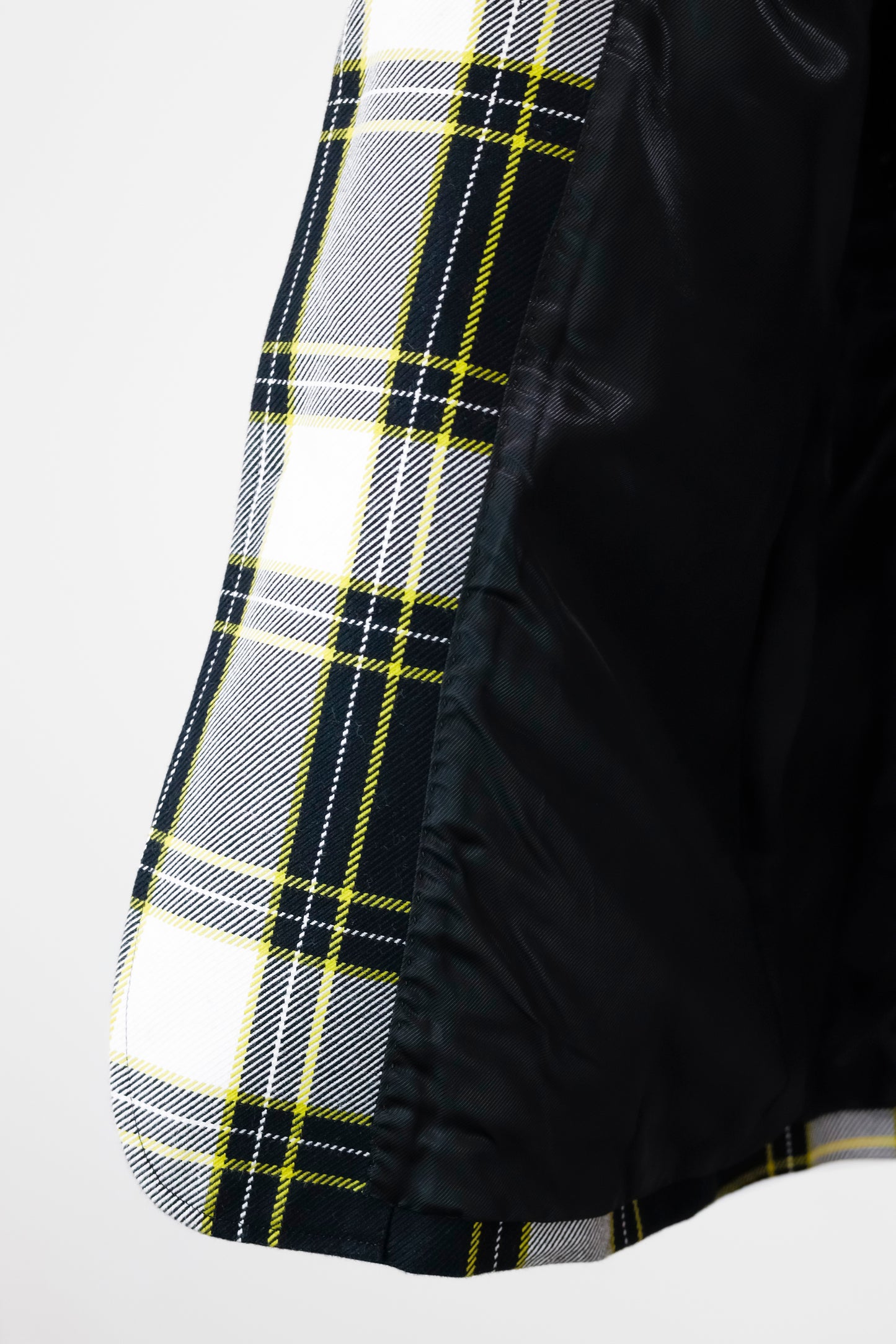 John Lawrence Sullivan Black and White Plaid Jacket
