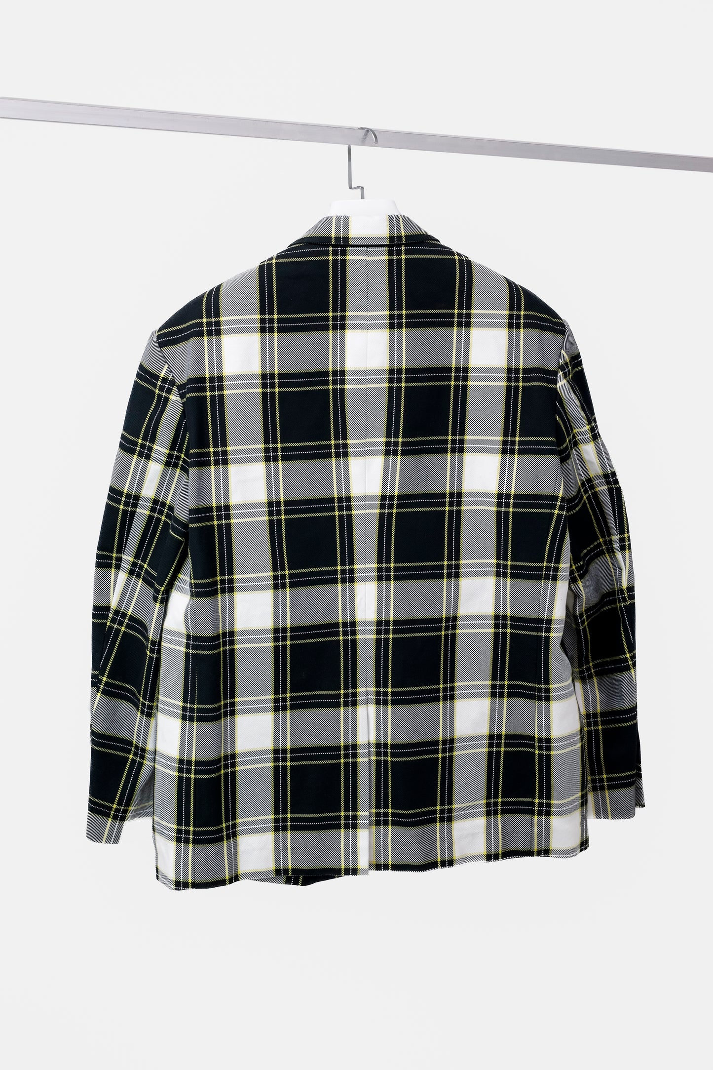 John Lawrence Sullivan Black and White Plaid Jacket