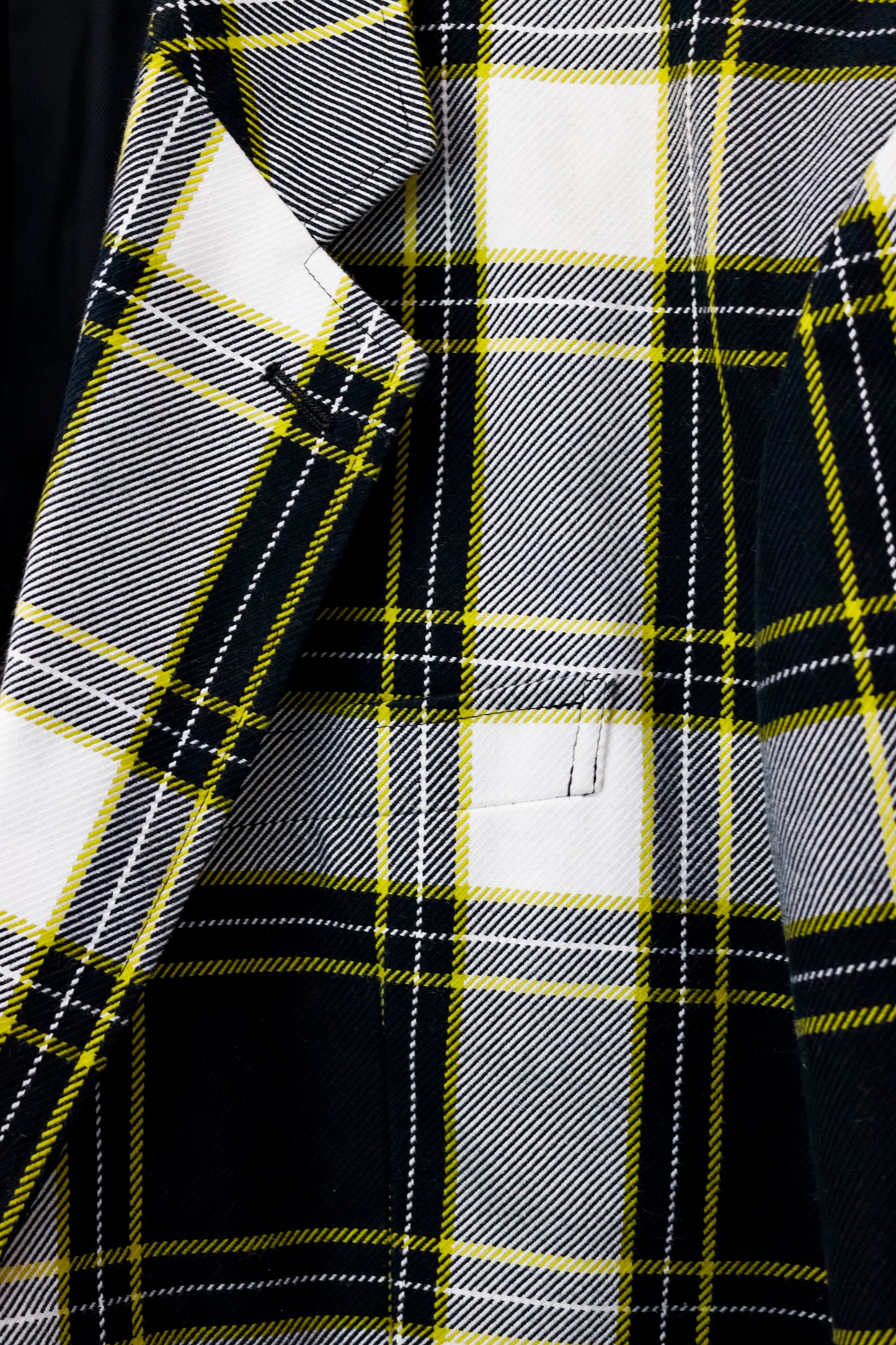 John Lawrence Sullivan Black and White Plaid Jacket