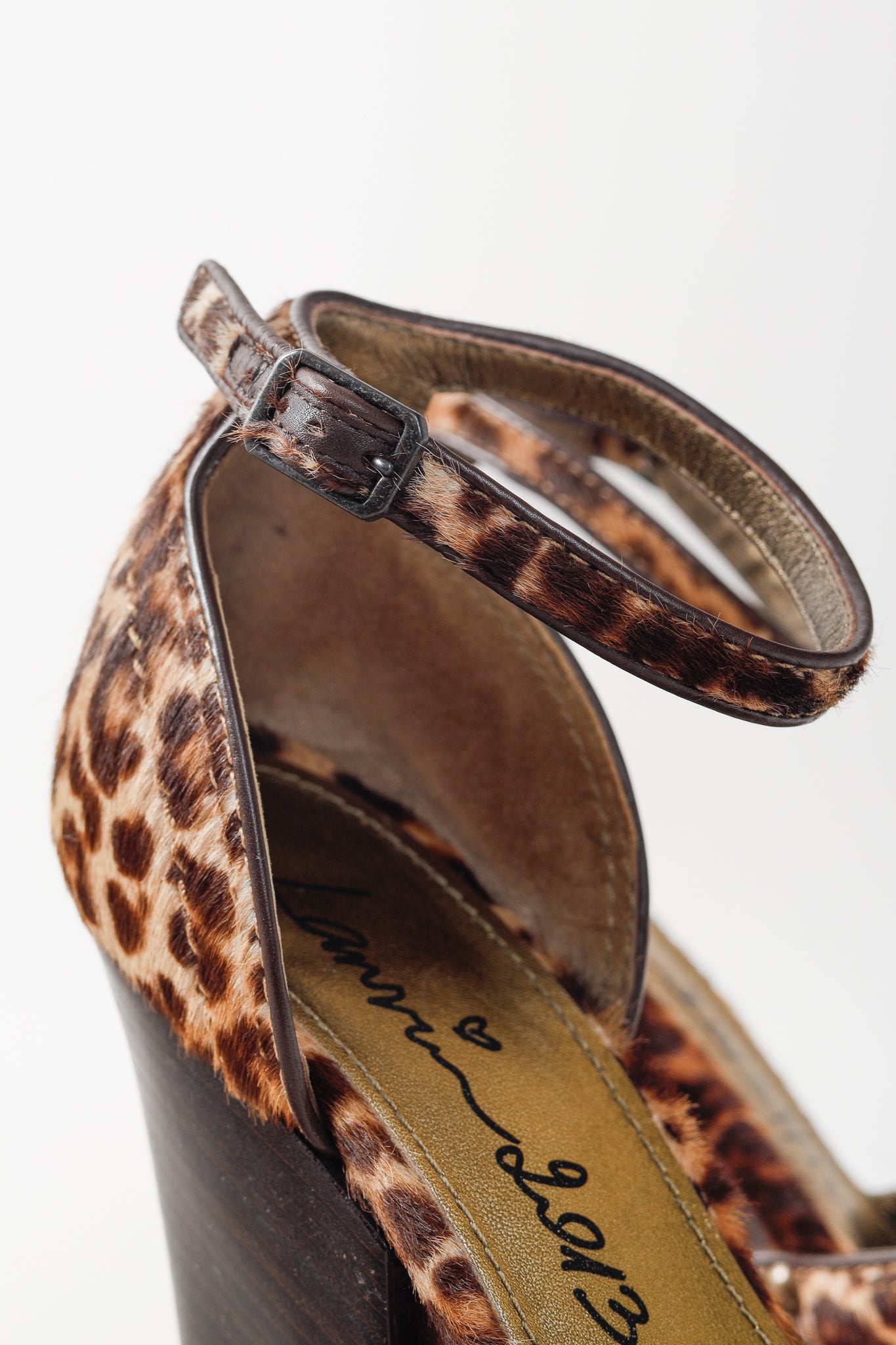 Lanvin AW/13 Brown Leopard Pony Hair Platform Heels