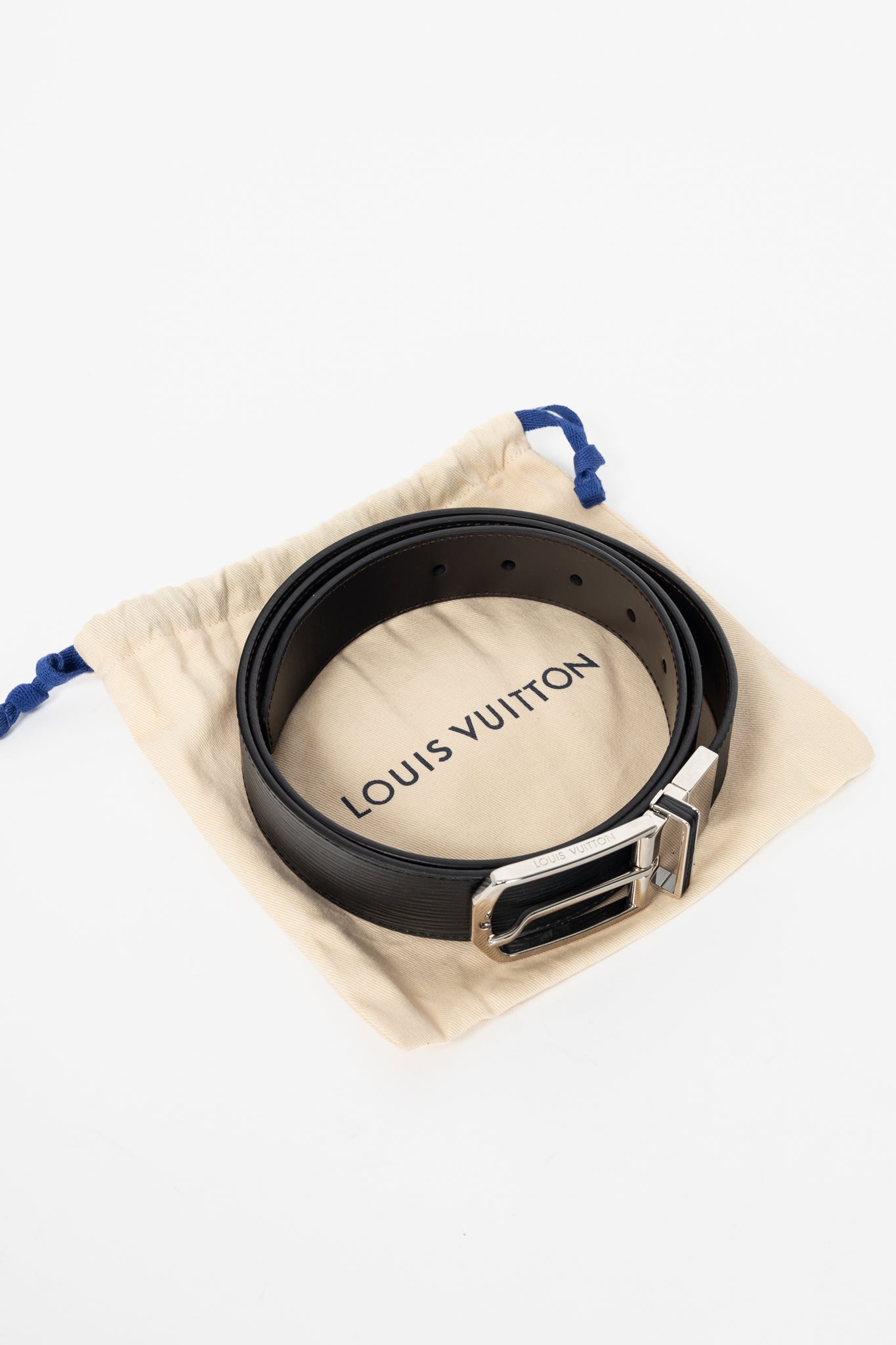 Louis Vuitton Men's Black Epi-Leather Belt
