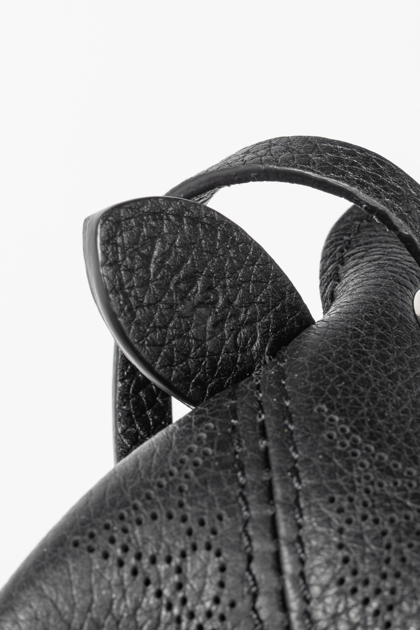 Louis Vuitton Bella Black Mahina Leather Bucket Bag