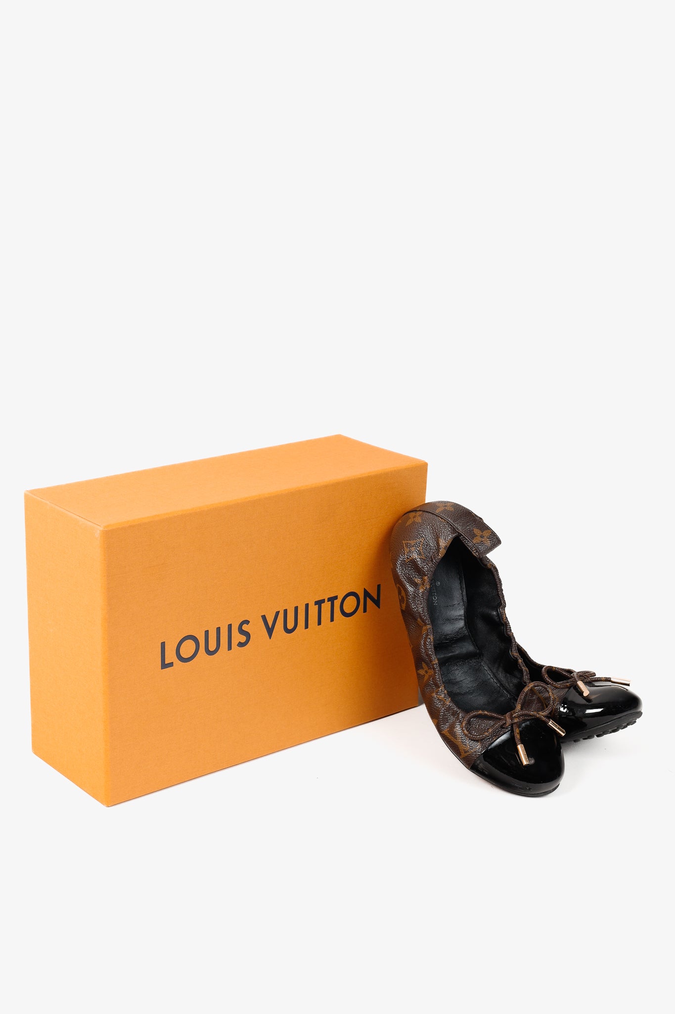 Louis Vuitton Flirty Monogram Canvas Cap-Toe Bow Flats