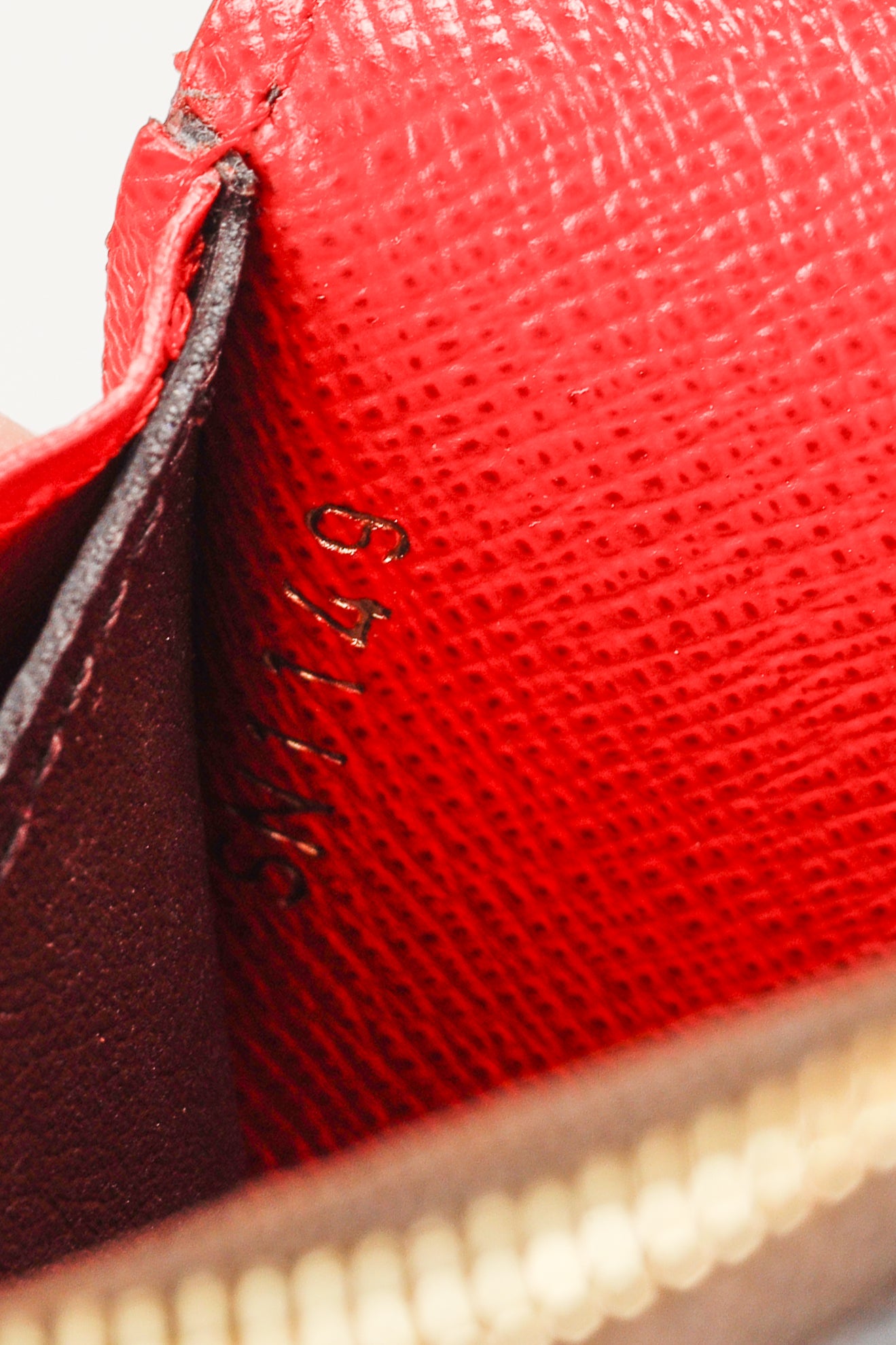 Louis Vuitton Brown Monogram Canvas Red Bloom Flower Emilie Wallet Coquelicot