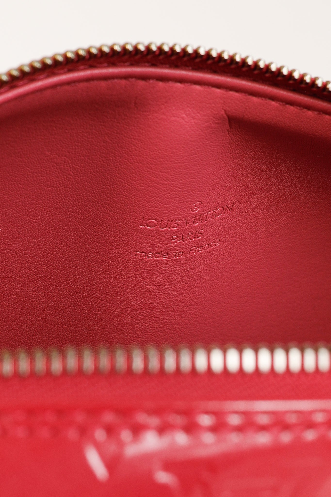 Louis Vuitton Bedford Framboise Monogram Vernis Leather Barrel Bag