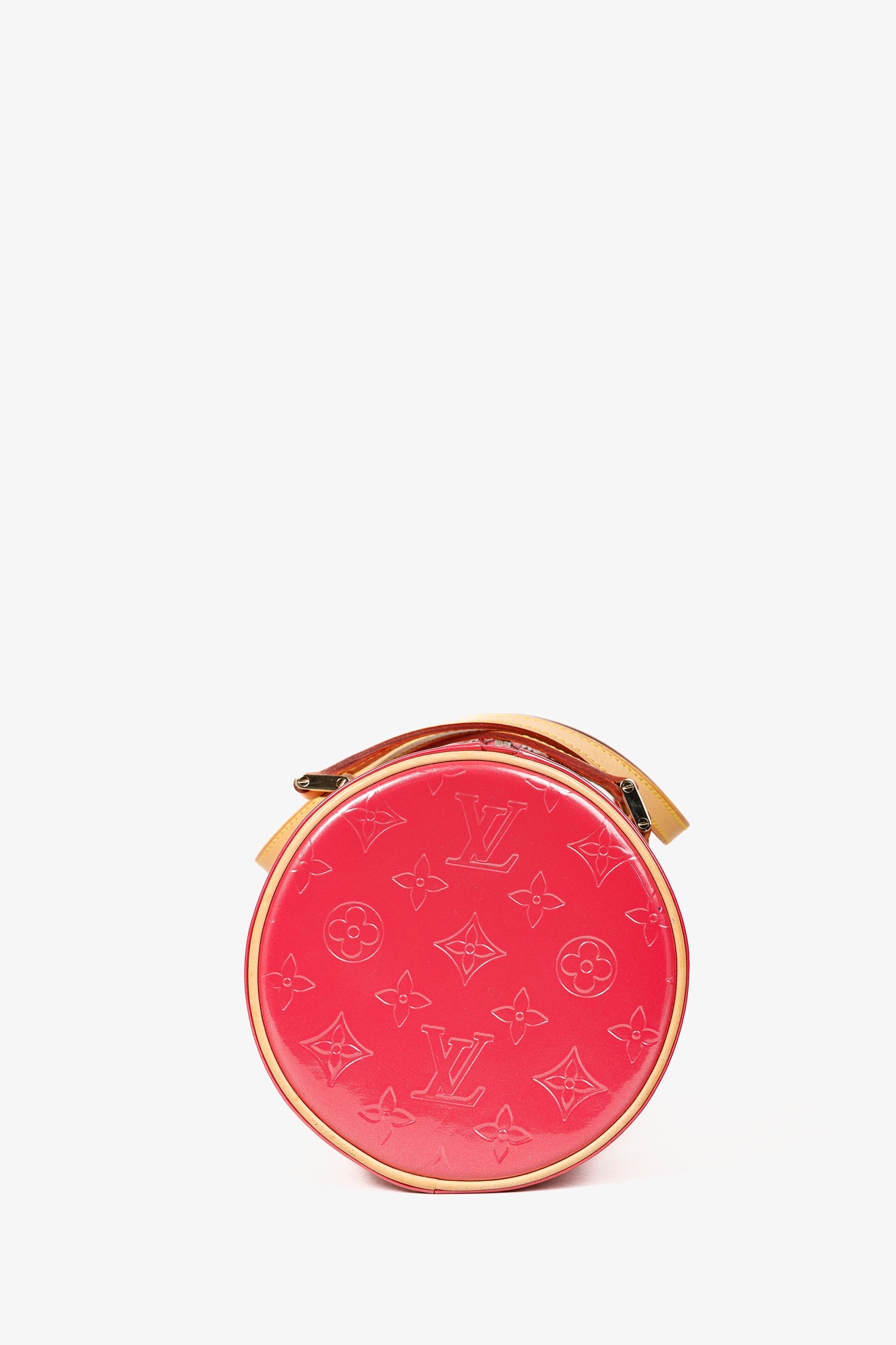 Louis Vuitton Bedford Framboise Monogram Vernis Leather Barrel Bag