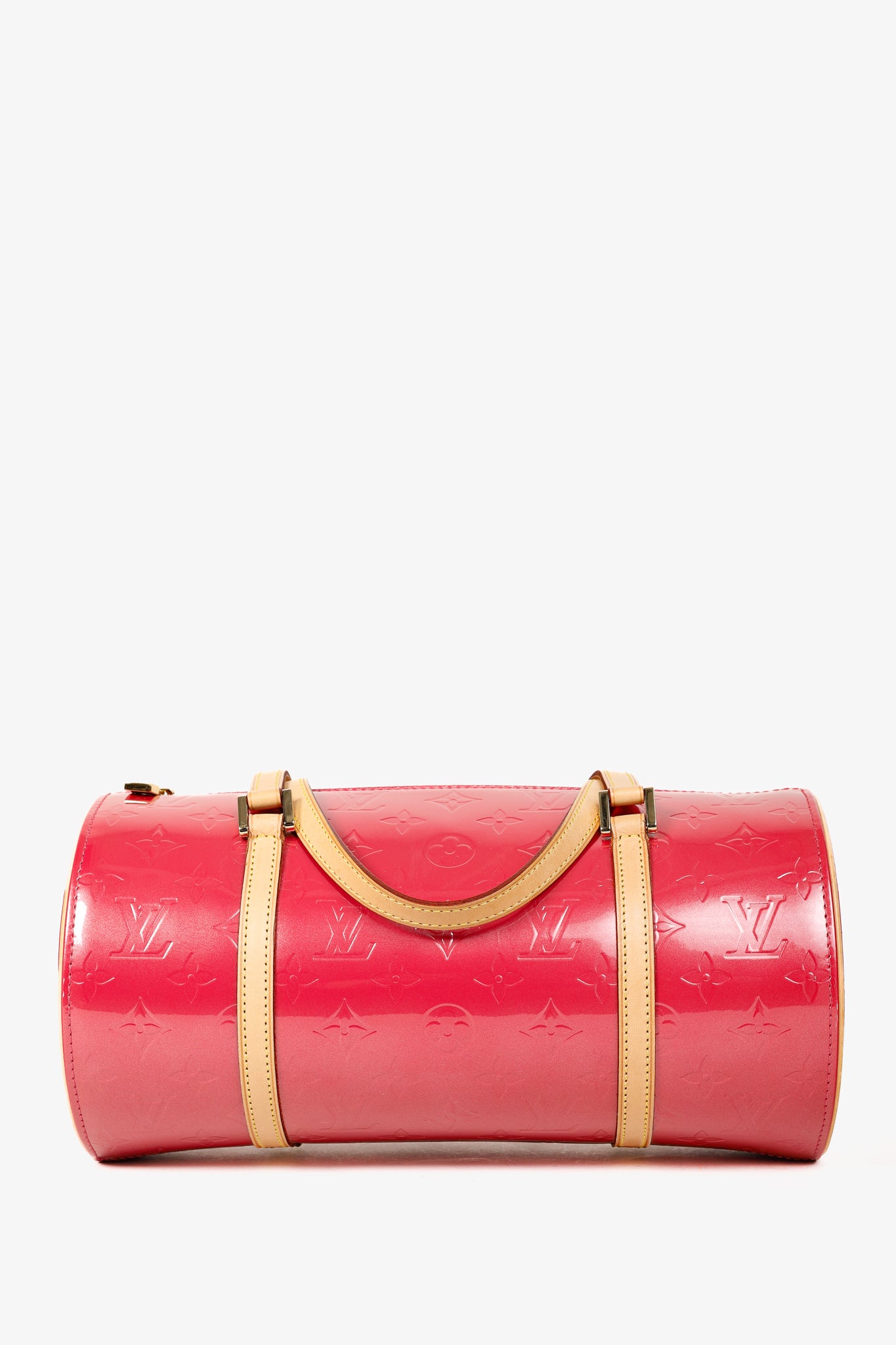 Louis Vuitton Bedford Framboise Monogram Vernis Leather Barrel Bag